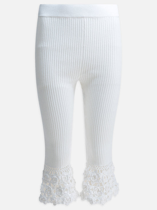 Leggings Solid colour  White - Ganni Women | PDP | VIETTI Online Store 
