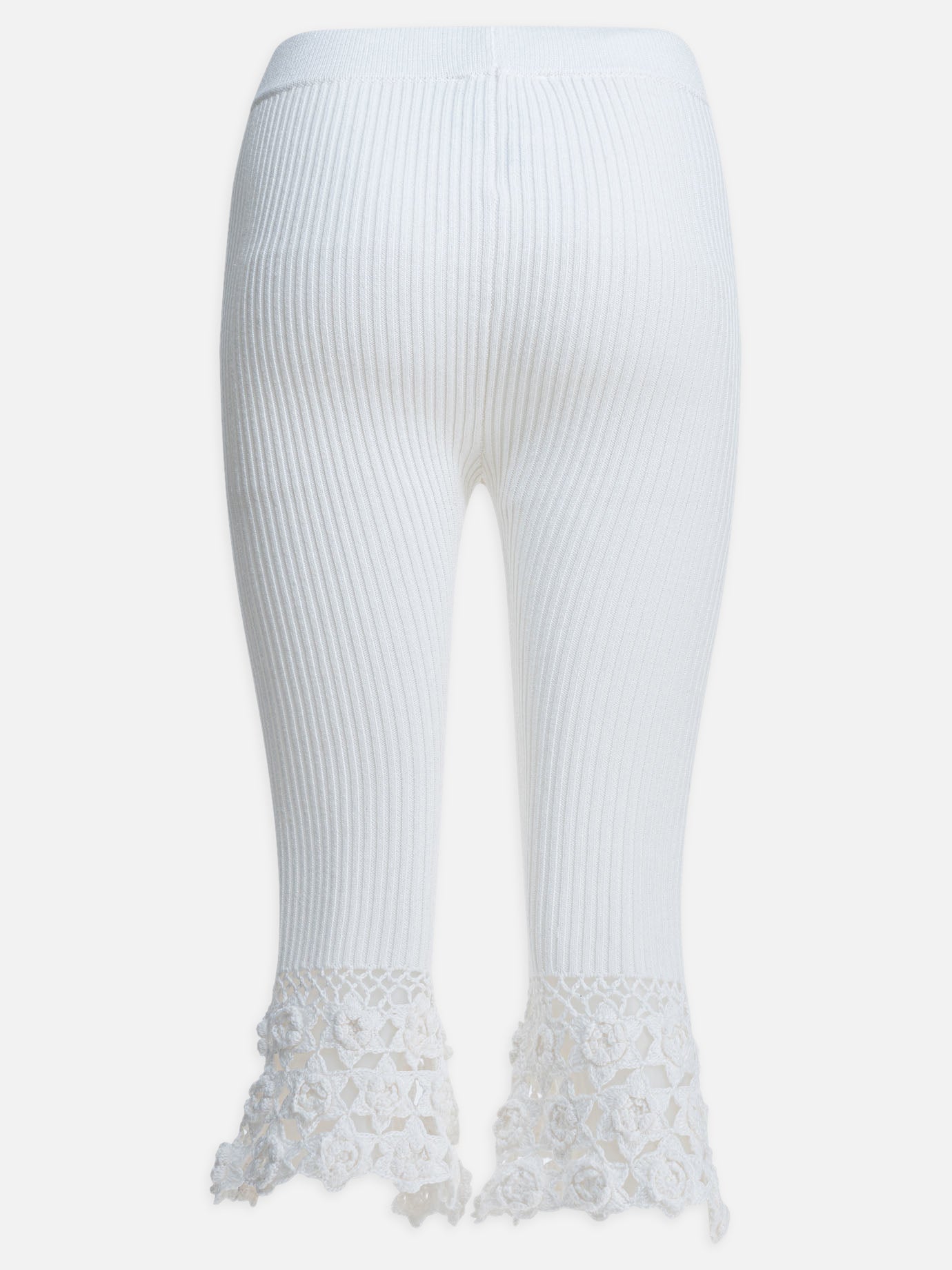 Leggings Solid colour  White - Ganni Women | PDP | VIETTI Online Store | thumbnail_2