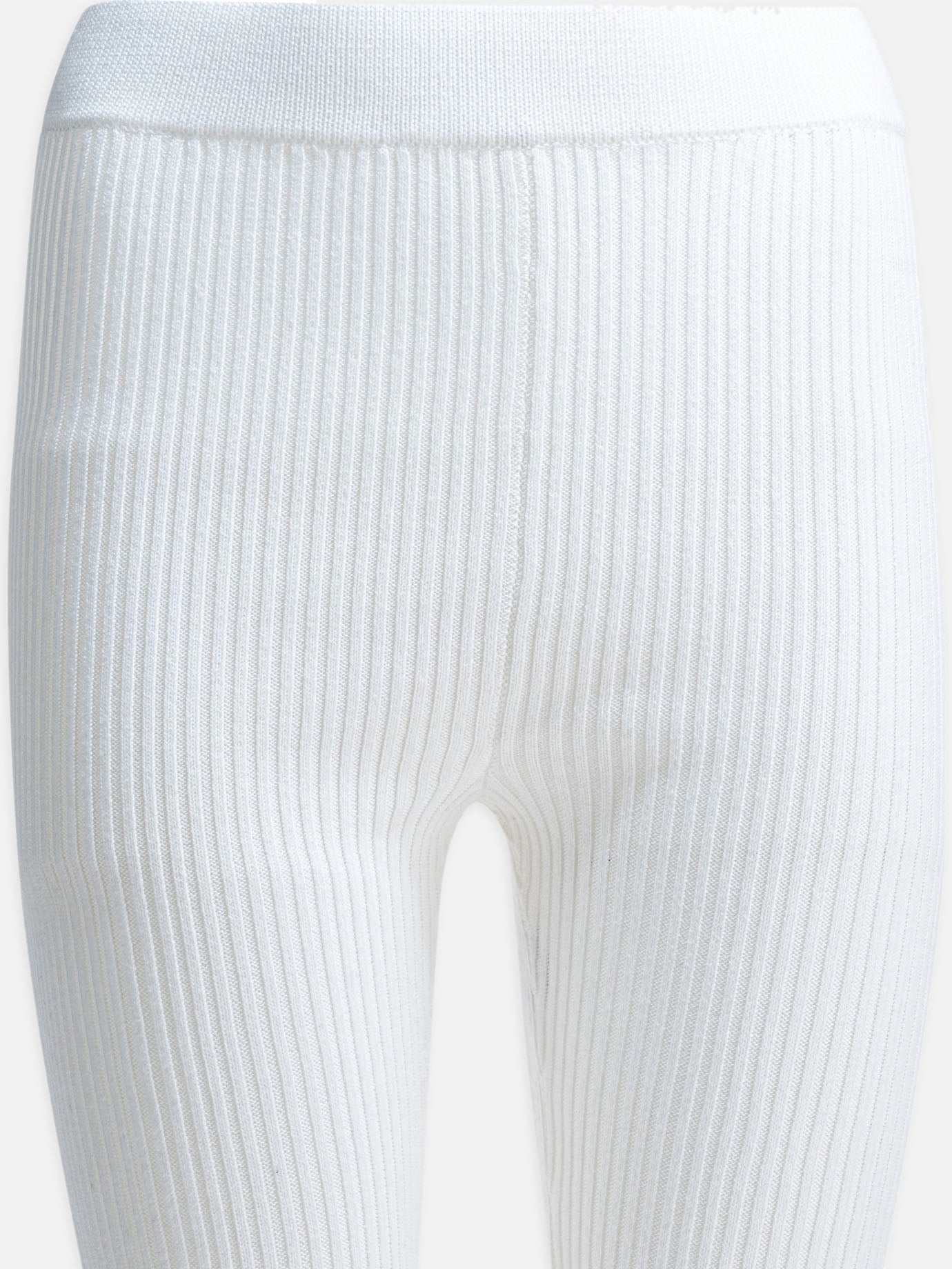 Leggings Solid colour  White - Ganni Women | PDP | VIETTI Online Store | thumbnail_3