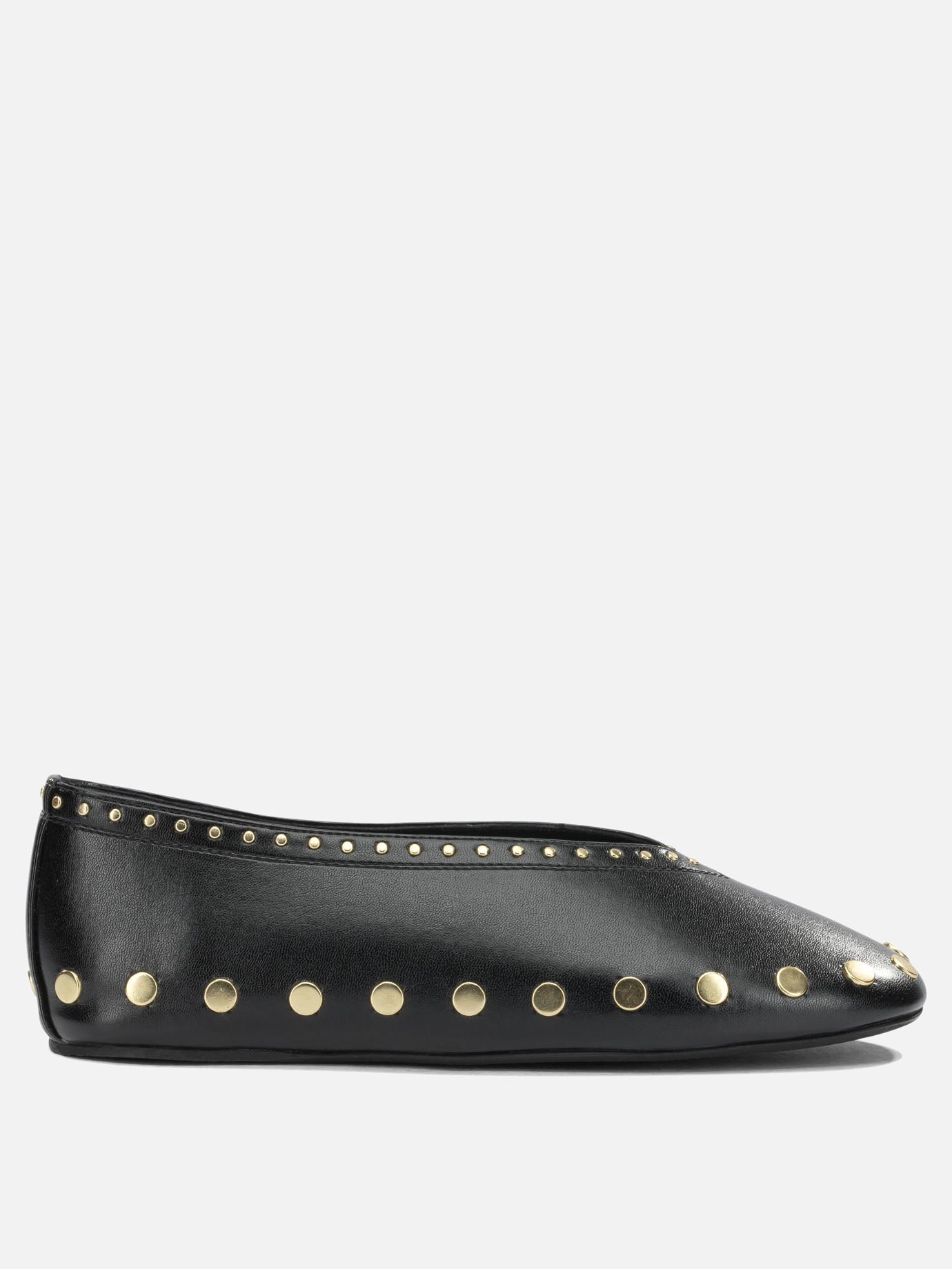 Classic ballet flats 51% cotton 49% bio-based polyurethane  Black - Ganni Women | PDP | VIETTI Online Store | Zoom-Modal
