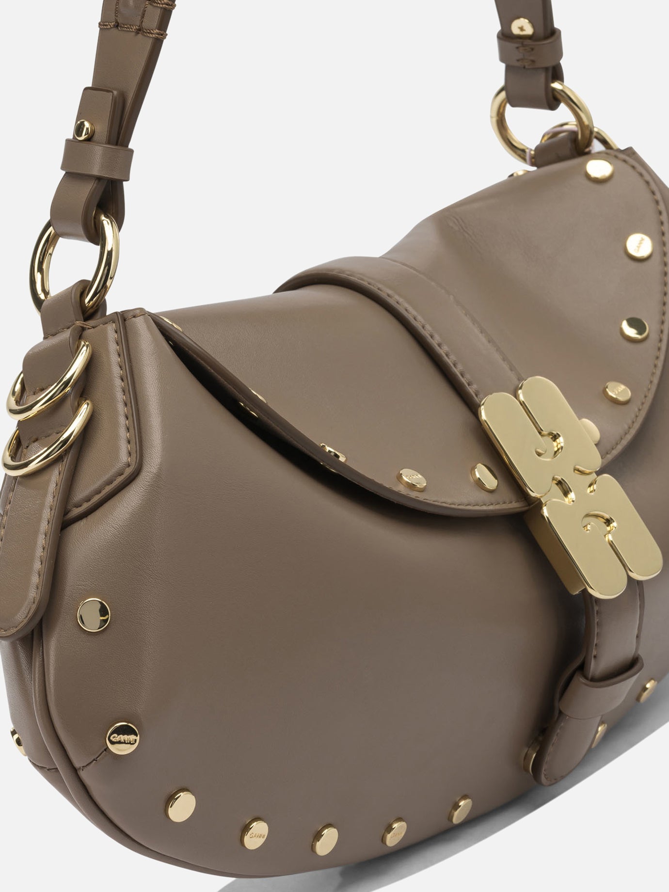 Small bags 51% recycled leather 30% polyester 19% polyurethane  Brown - Ganni Women | PDP | VIETTI Online Store | Zoom-Modal_4
