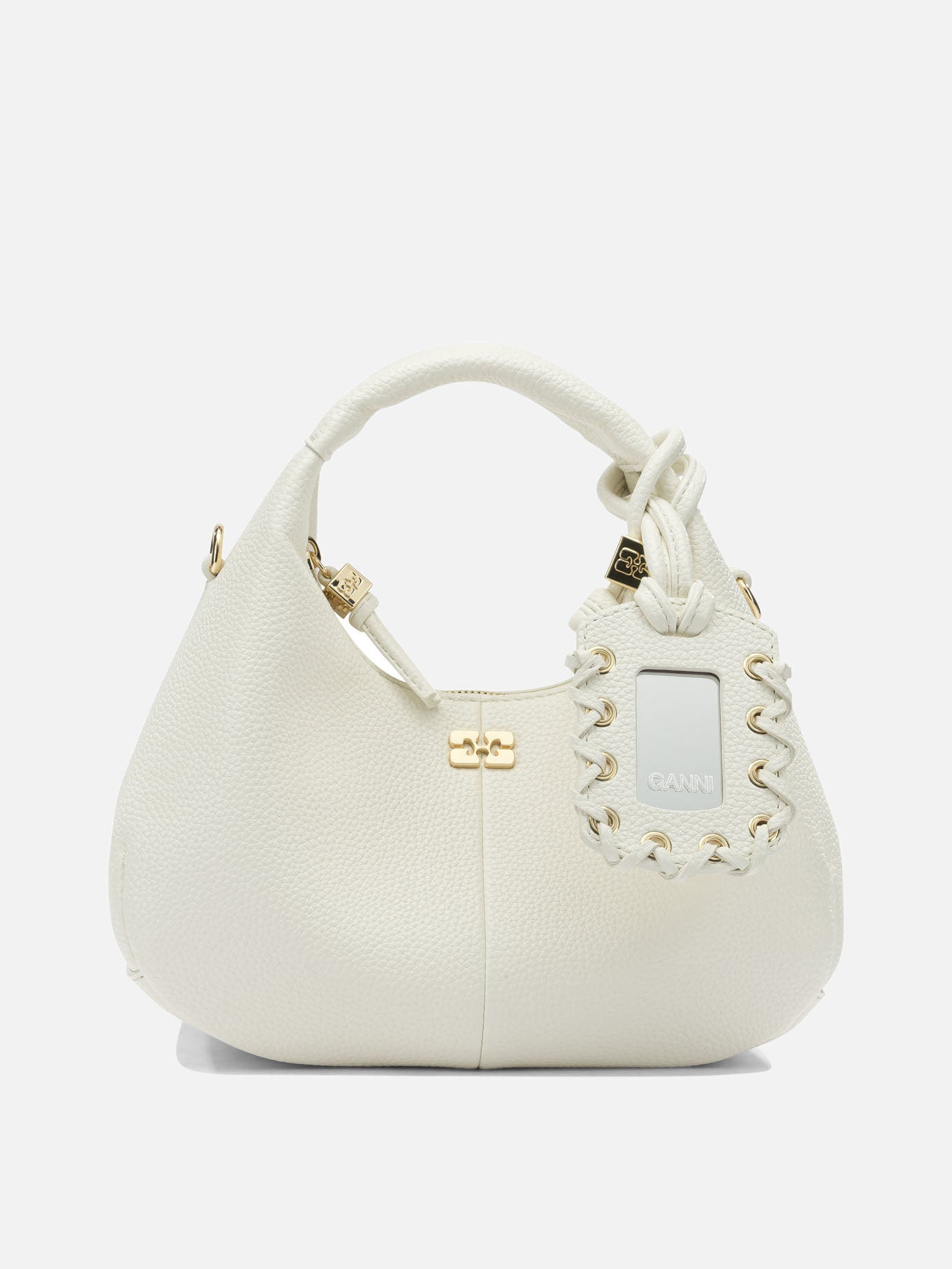 Small bags 52% recycled polyester 48% polyurethane  White - Ganni Women | PDP | VIETTI Online Store | thumbnail