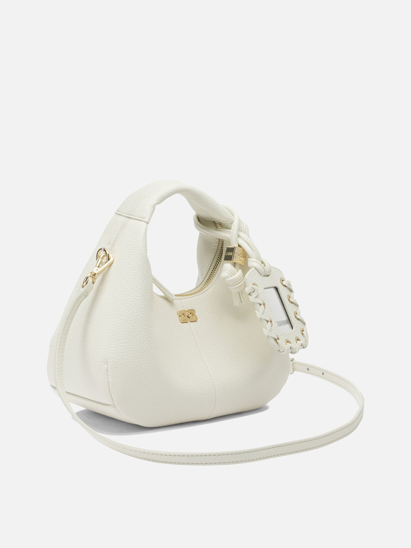 Small bags 52% recycled polyester 48% polyurethane  White - Ganni Women | PDP | VIETTI Online Store | Zoom-Modal_2
