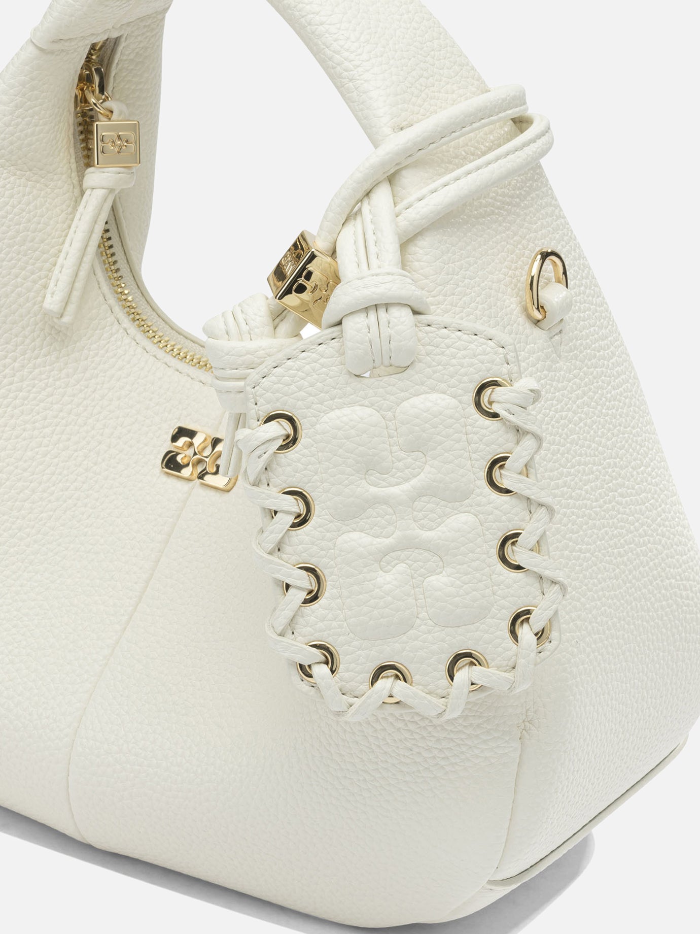 Small bags 52% recycled polyester 48% polyurethane  White - Ganni Women | PDP | VIETTI Online Store | Zoom-Modal_4
