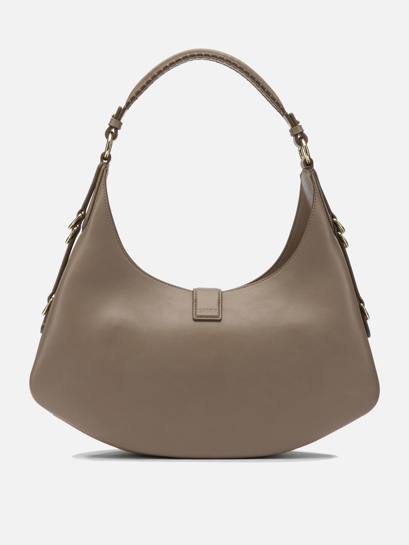 Medium bags 51% recycled leather 30% polyester 19% polyurethane  Brown - Ganni Women | PDP | VIETTI Online Store | thumbnail_3