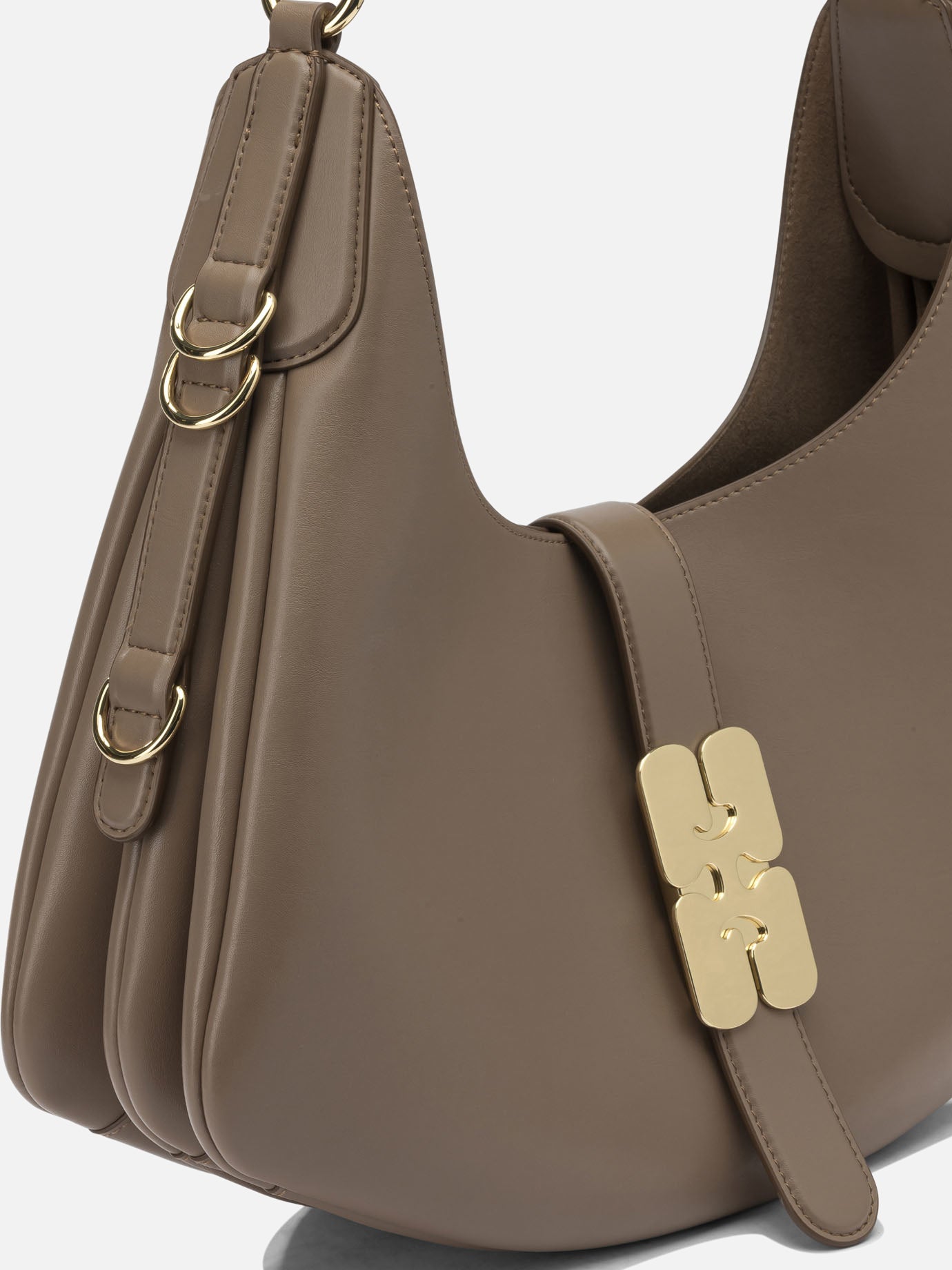 Medium bags 51% recycled leather 30% polyester 19% polyurethane  Brown - Ganni Women | PDP | VIETTI Online Store | Zoom-Modal_4
