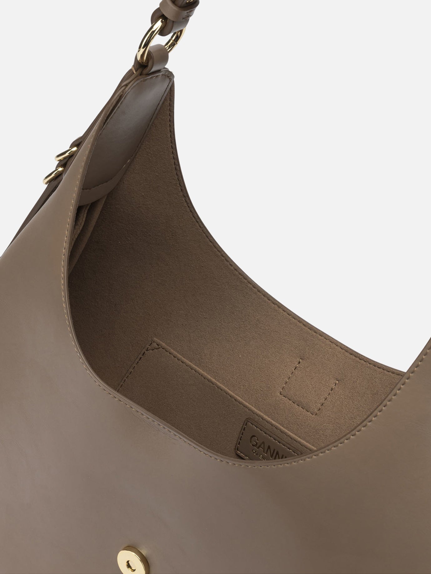 Medium bags 51% recycled leather 30% polyester 19% polyurethane  Brown - Ganni Women | PDP | VIETTI Online Store | Zoom-Modal_5
