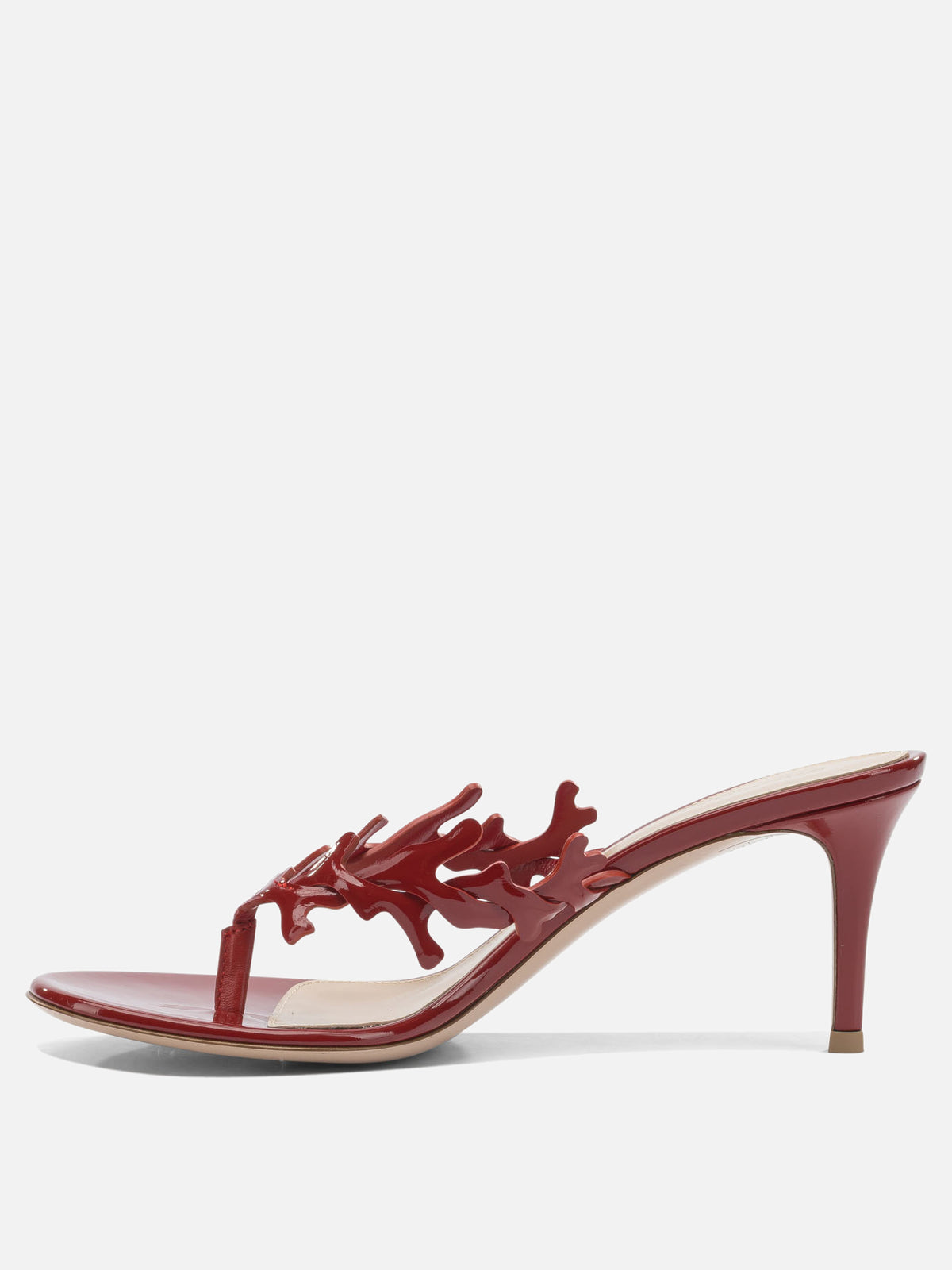 Gianvito Rossi "Ocean Thong 70 mm" Heeled Sandals Red