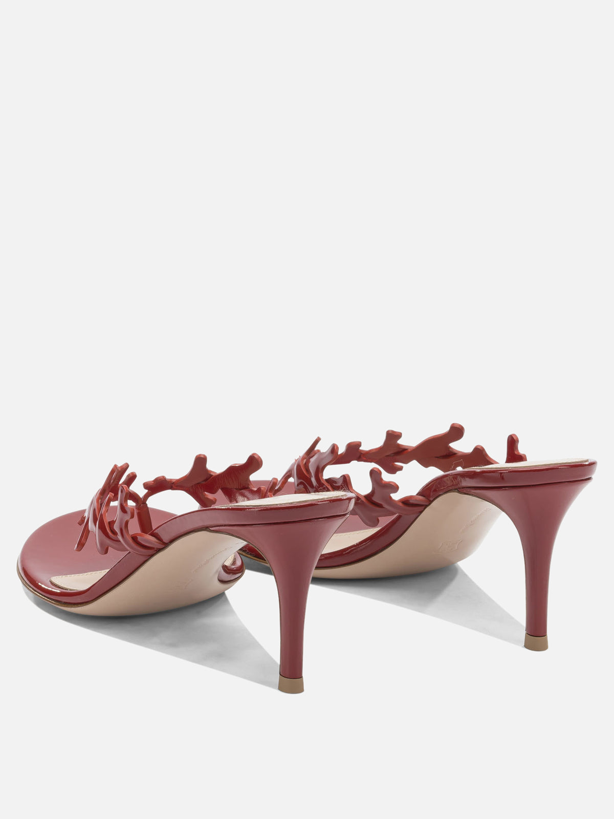 Gianvito Rossi "Ocean Thong 70 mm" Heeled Sandals Red
