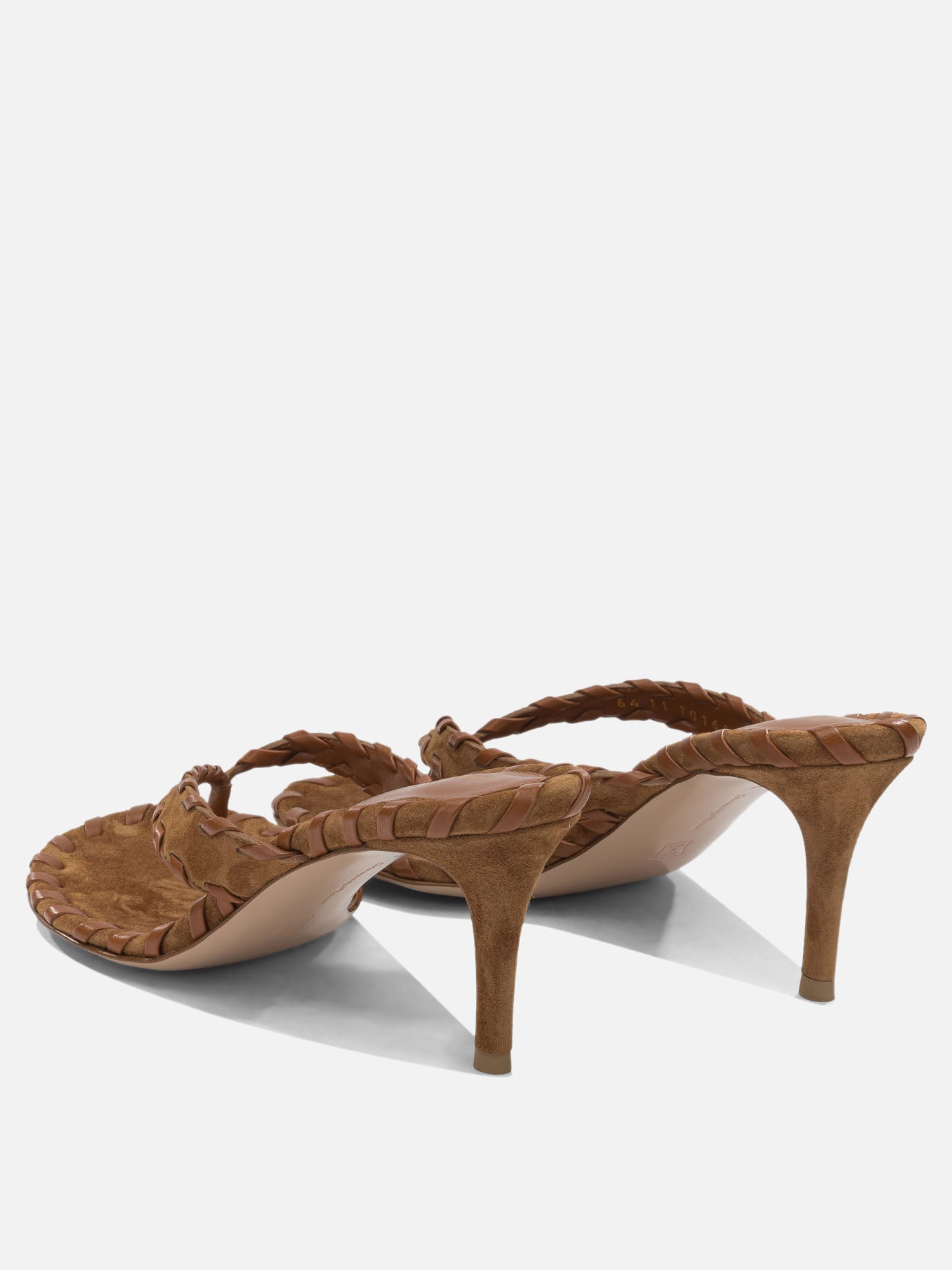 Heeled sandals 90% suede 10% lamb leather - 100% calf leather  Brown - Gianvito Rossi Women | PDP | VIETTI Online Store | thumbnail_4