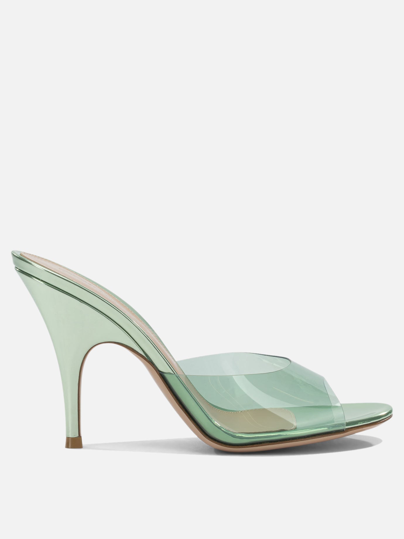 Mules 100% thermoplastic polyurethane - 100% calf leather  Green - Gianvito Rossi Women | PDP | VIETTI Online Store | thumbnail