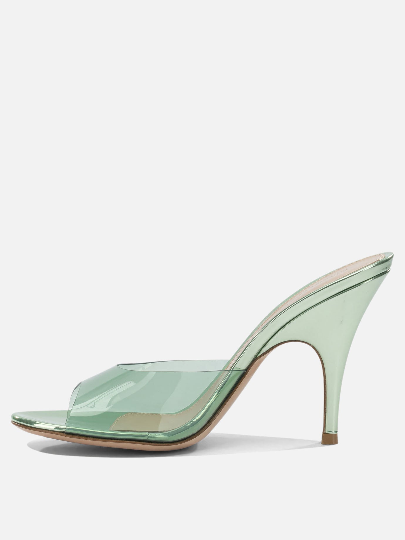 Mules 100% thermoplastic polyurethane - 100% calf leather  Green - Gianvito Rossi Women | PDP | VIETTI Online Store | Zoom-Modal_3
