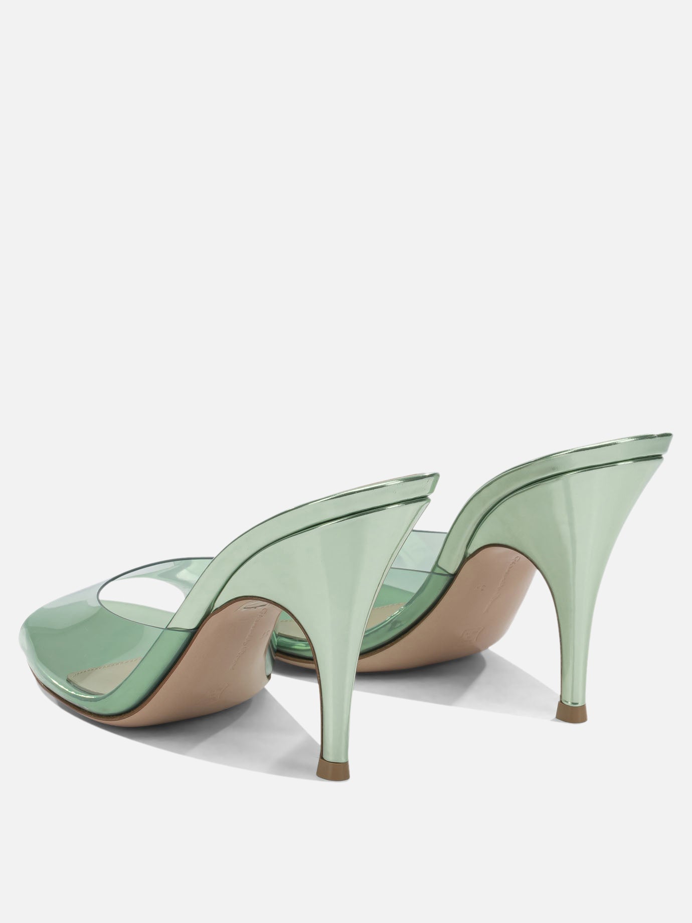 Mules 100% thermoplastic polyurethane - 100% calf leather  Green - Gianvito Rossi Women | PDP | VIETTI Online Store | Zoom-Modal_4
