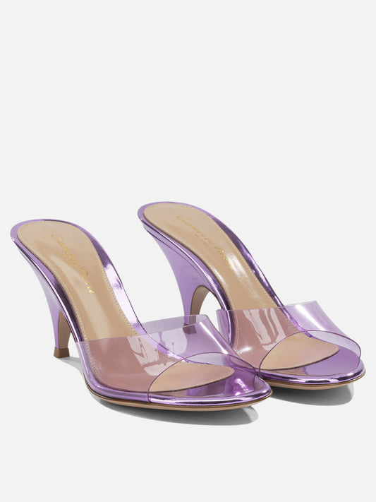 Mules 100% thermoplastic polyurethane - 100% calf leather  Purple - Gianvito Rossi Women | PDP | VIETTI Online Store | 2
