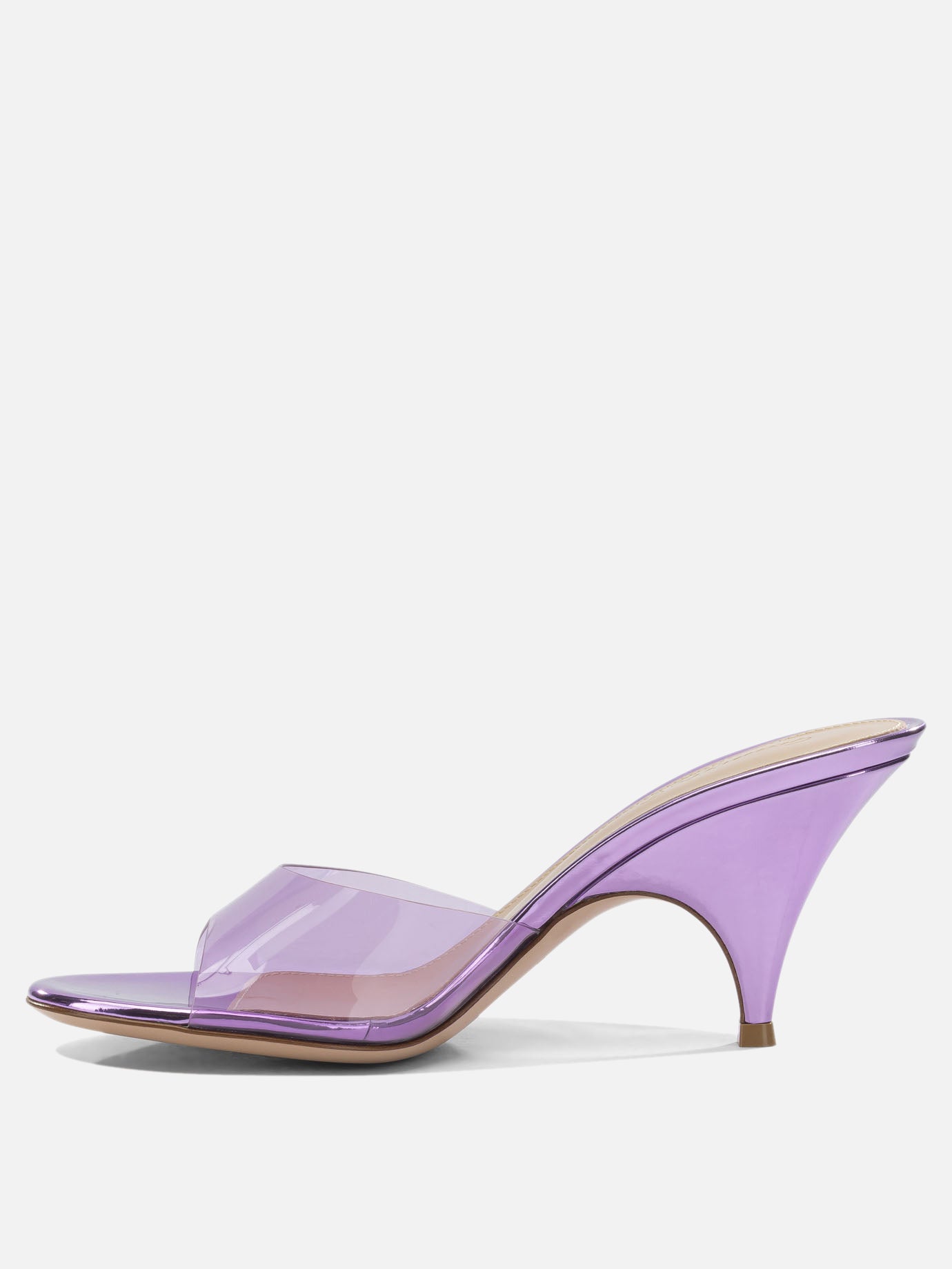 Mules 100% thermoplastic polyurethane - 100% calf leather  Purple - Gianvito Rossi Women | PDP | VIETTI Online Store | Zoom-Modal_3
