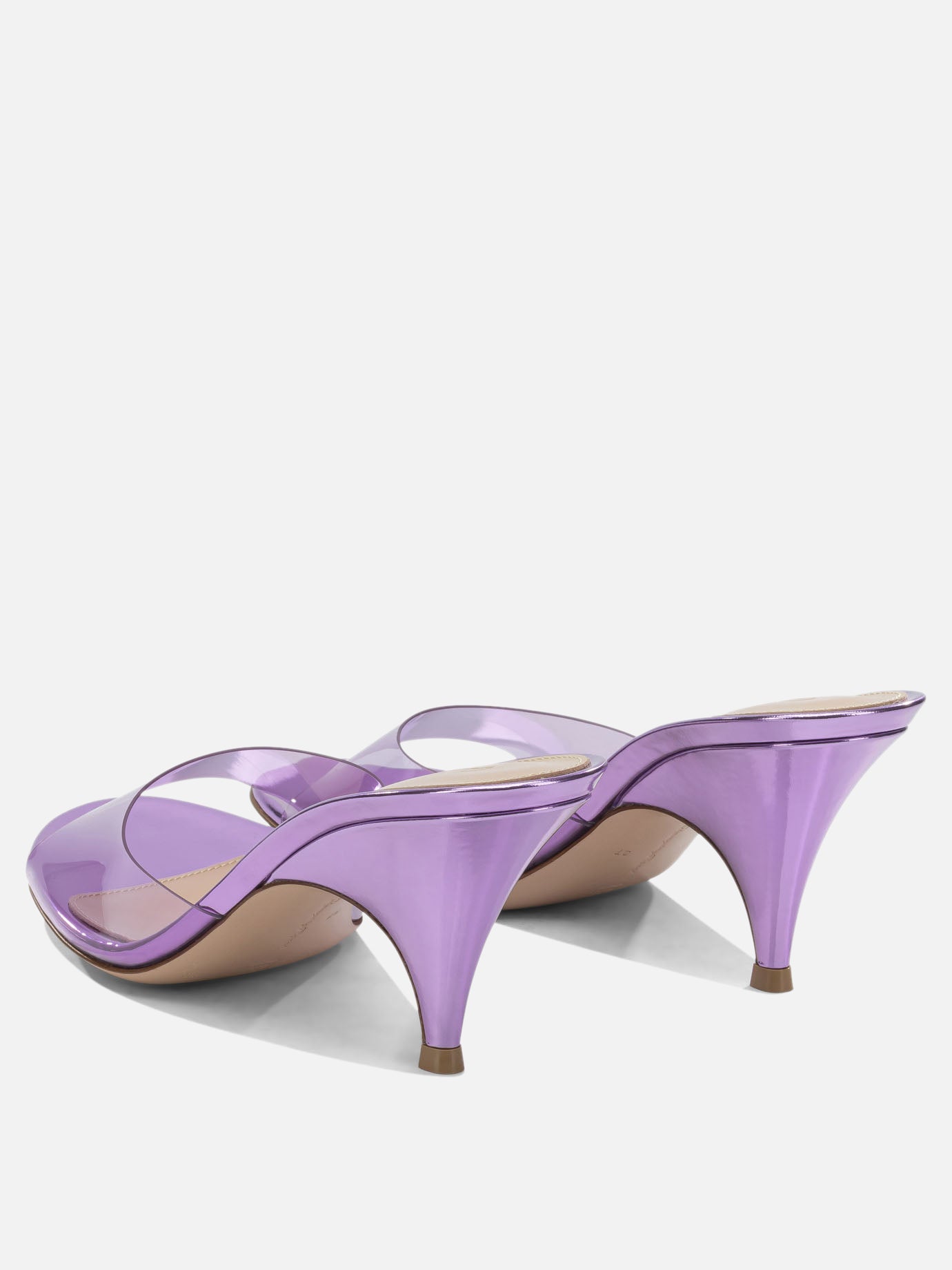 Mules 100% thermoplastic polyurethane - 100% calf leather  Purple - Gianvito Rossi Women | PDP | VIETTI Online Store | Zoom-Modal_4
