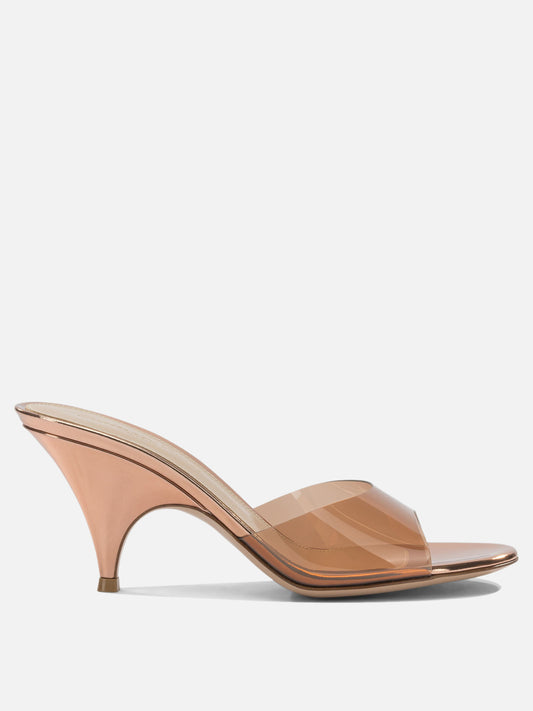 Mules 100% thermoplastic polyurethane - 100% calf leather  Bronze - Gianvito Rossi Women | PDP | VIETTI Online Store 
