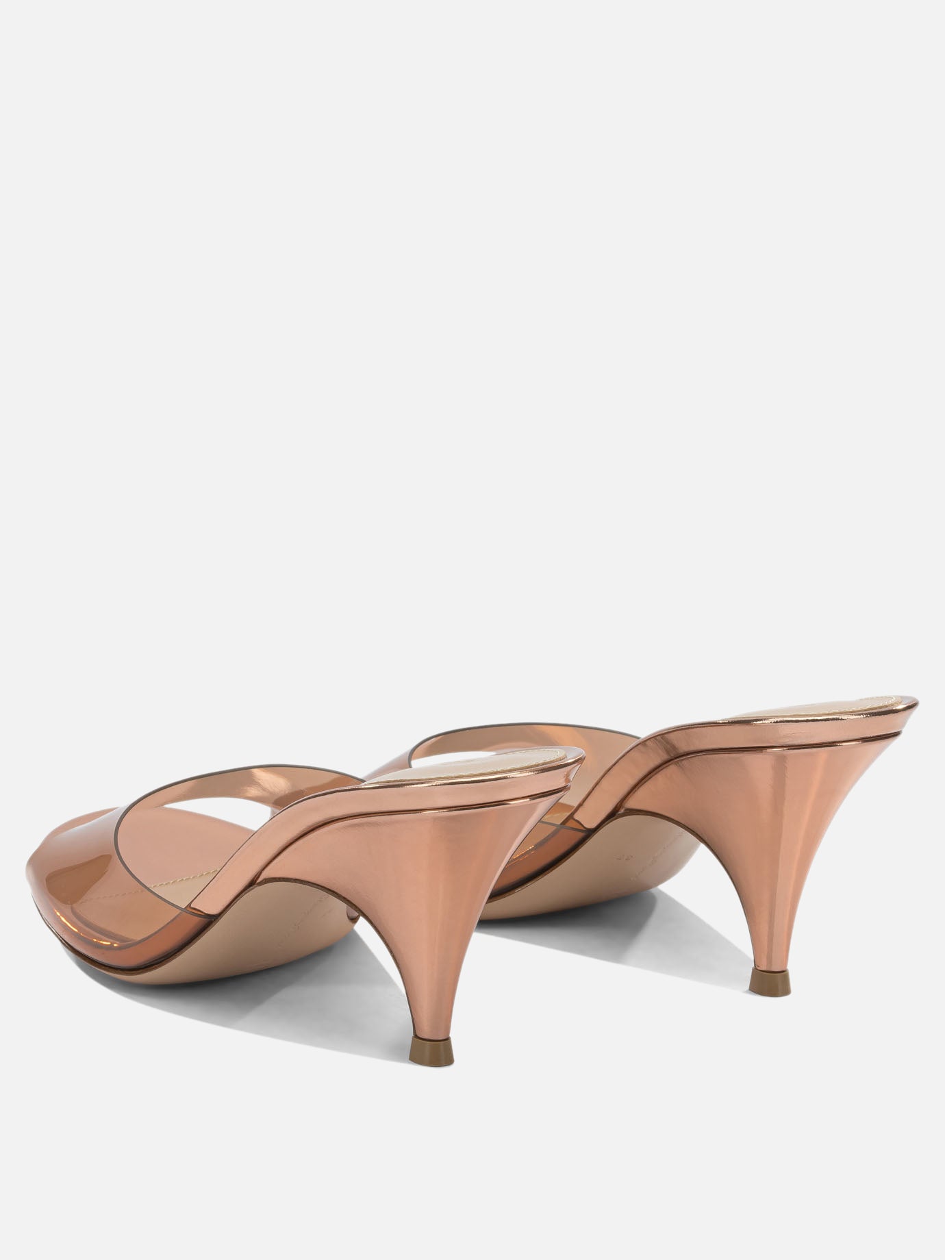 Mules 100% thermoplastic polyurethane - 100% calf leather  Bronze - Gianvito Rossi Women | PDP | VIETTI Online Store | thumbnail_4