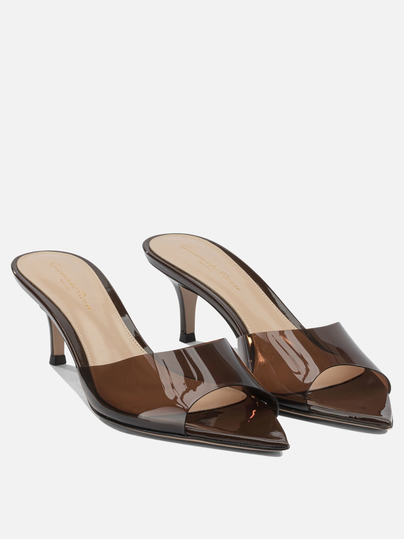 Mule 100% thermoplastic polyurethane - 100% leather  Marrone - Gianvito Rossi Donna | PDP | VIETTI Online Store | thumbnail_2