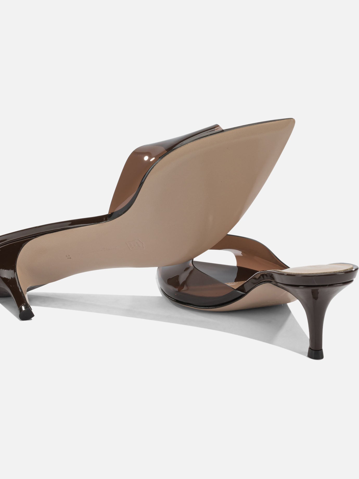 Mule 100% thermoplastic polyurethane - 100% leather  Marrone - Gianvito Rossi Donna | PDP | VIETTI Online Store | thumbnail_5