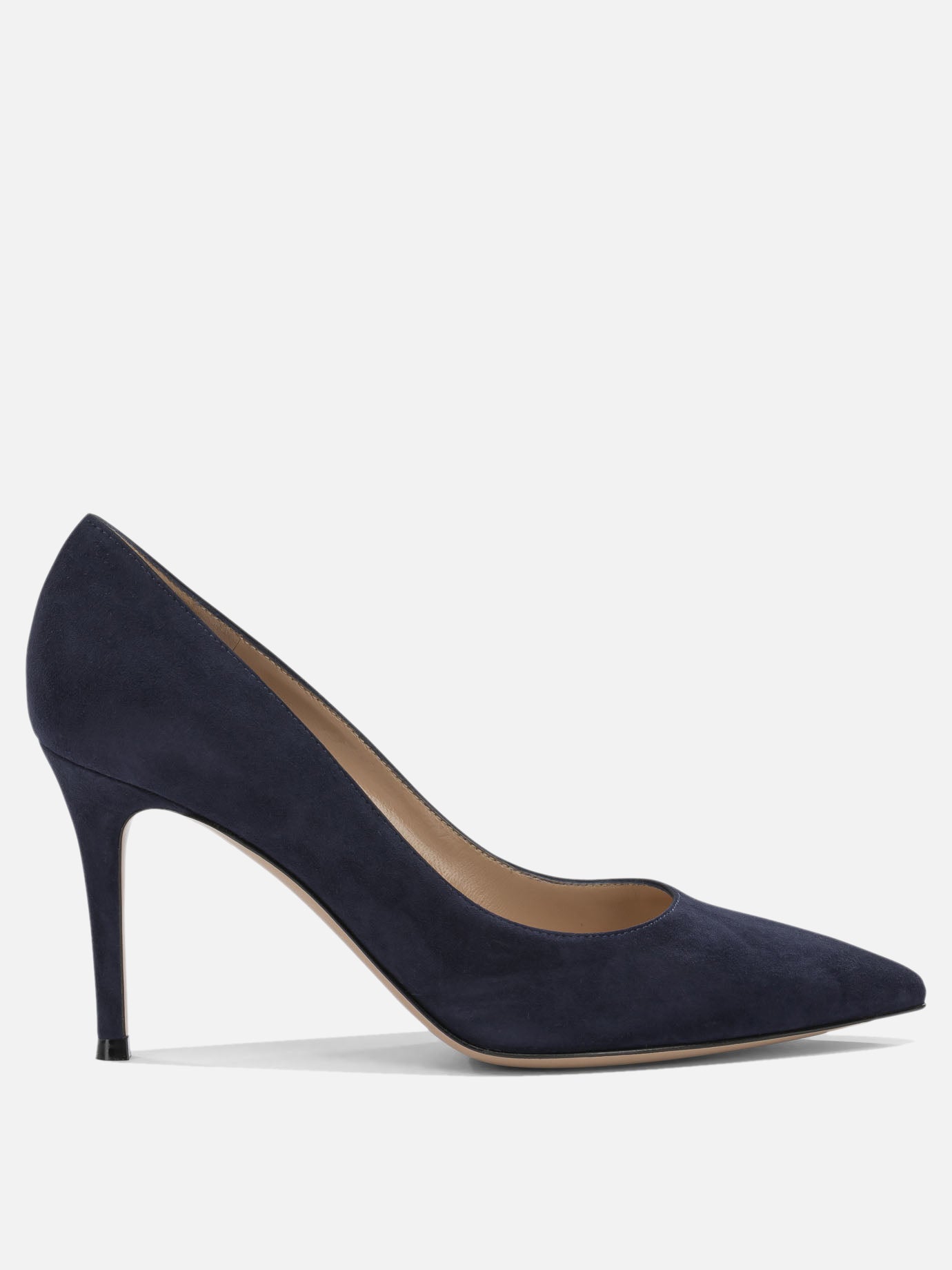 Pumps 100% suede leather - 100% calf leather  Blue - Gianvito Rossi Women | PDP | VIETTI Online Store | thumbnail