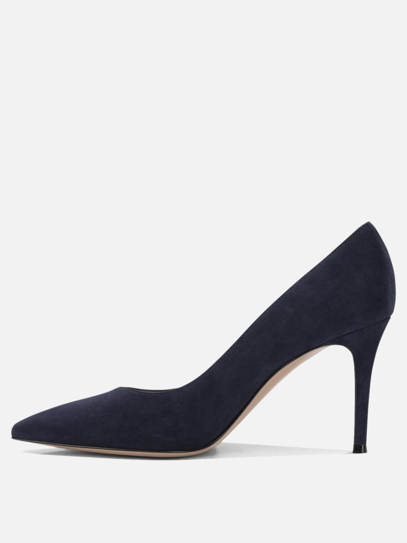 Pumps 100% suede leather - 100% calf leather  Blue - Gianvito Rossi Women | PDP | VIETTI Online Store | thumbnail_3