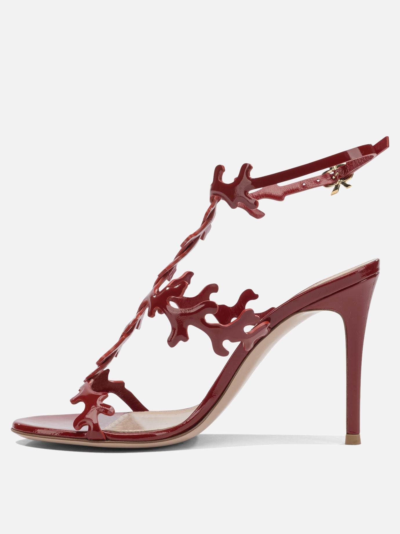 Sandali con tacco 100% leather - 100% leather  Rosso - Gianvito Rossi Donna | PDP | VIETTI Online Store | Zoom-Modal_3
