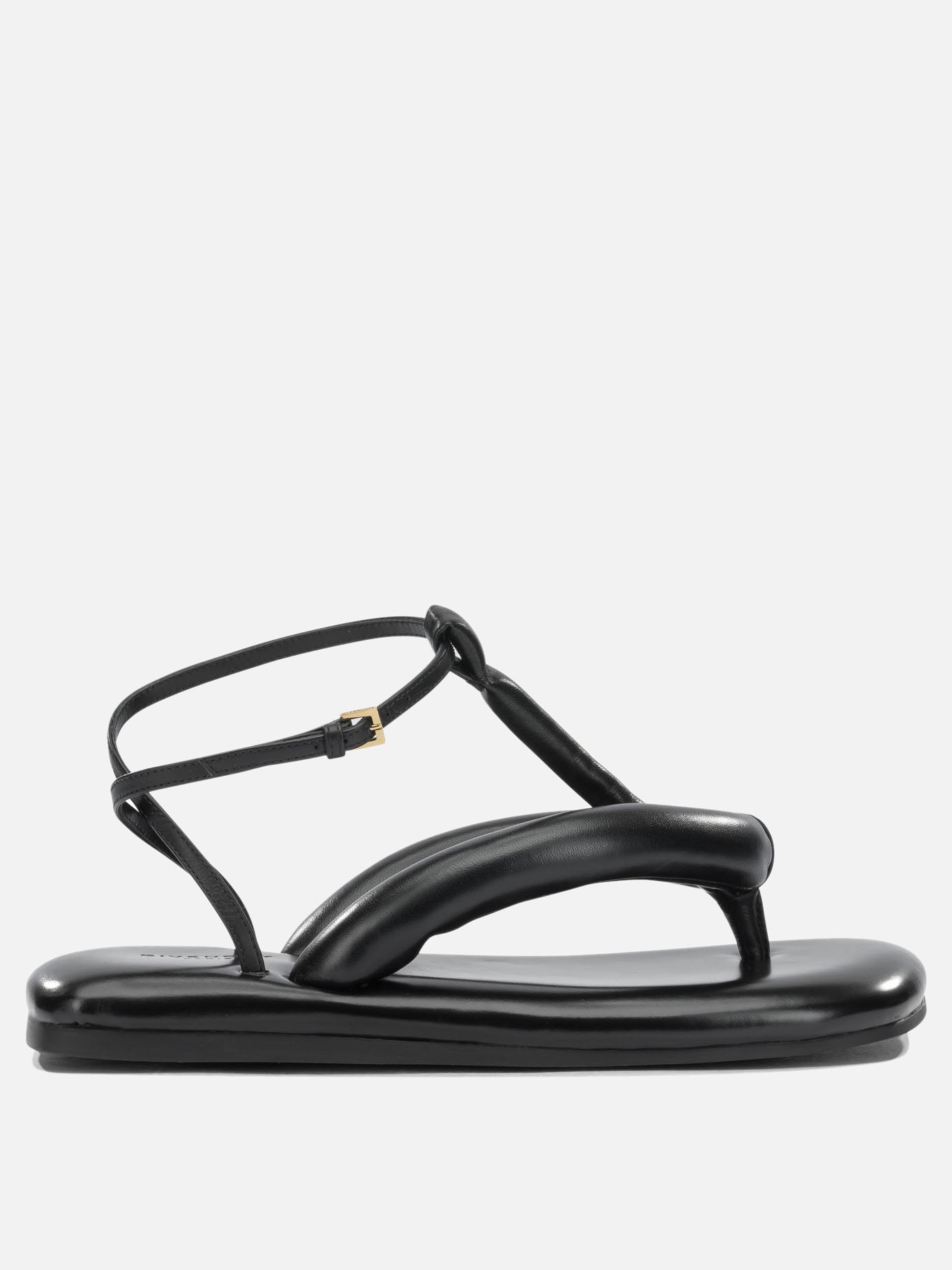 Flat sandals 100% calf leather - 100% lamb leather  Black - Givenchy Women | PDP | VIETTI Online Store | thumbnail