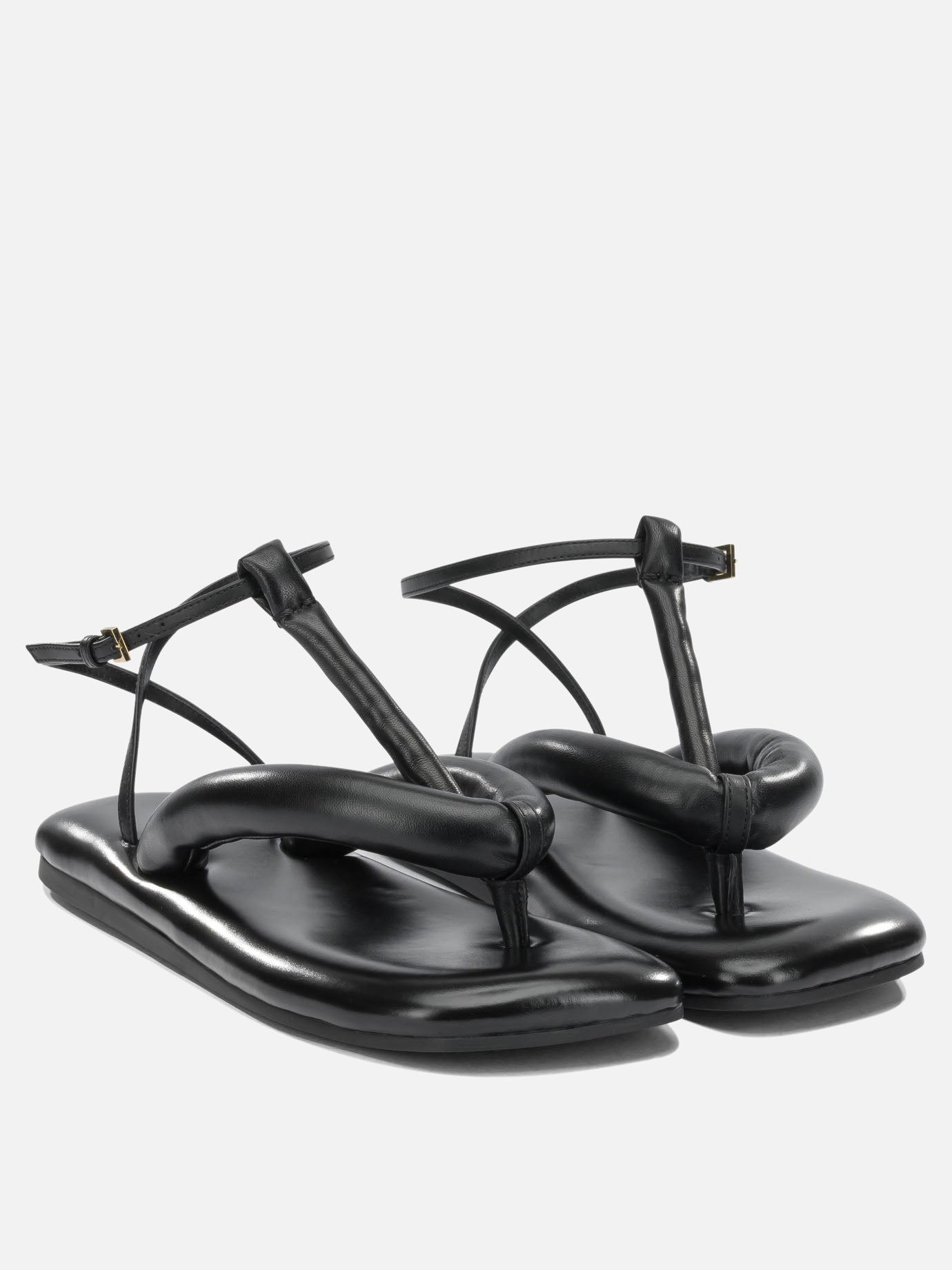 Flat sandals 100% calf leather - 100% lamb leather  Black - Givenchy Women | PDP | VIETTI Online Store | thumbnail_2