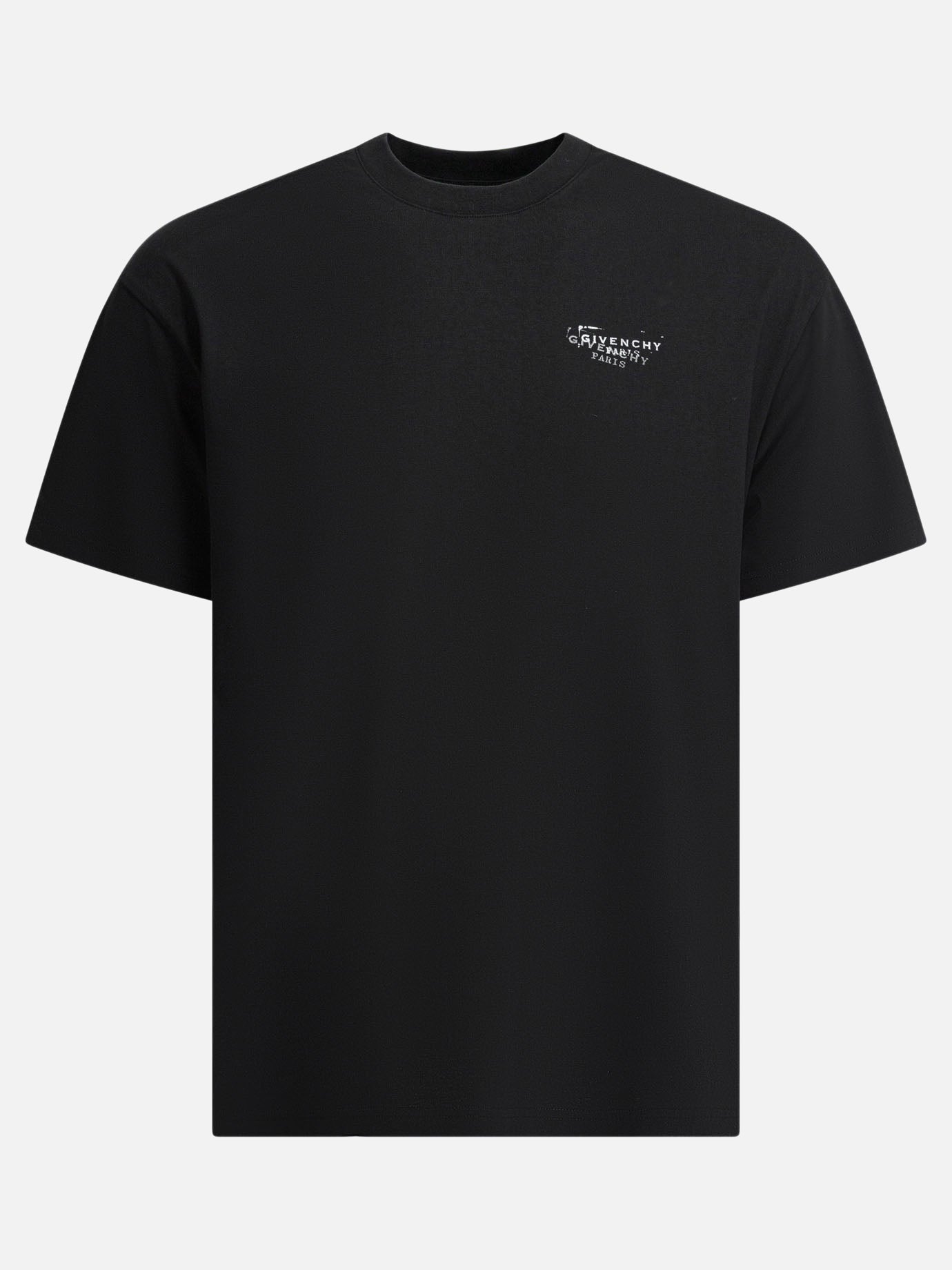 T-shirt girocollo Logo  Nero - Givenchy Uomo | PDP | VIETTI Online Store | thumbnail