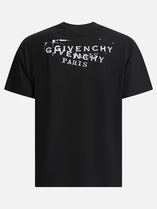 T-shirt girocollo Logo  Nero - Givenchy Uomo | VIETTI Online Store | 2
