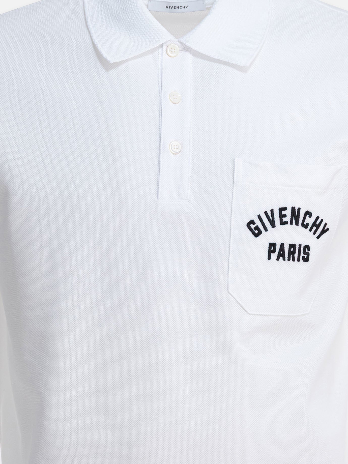 Givenchy polo シャツ Polo in cotton with GIVENCHY Paris gros grain in - vermillon