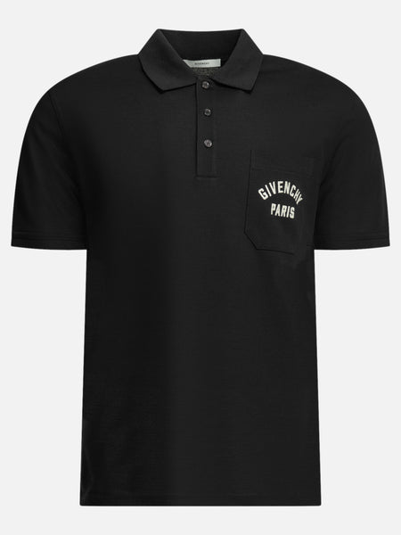 Givenchy Polo shirt with buttons and logo Blue - Men | VIETTI