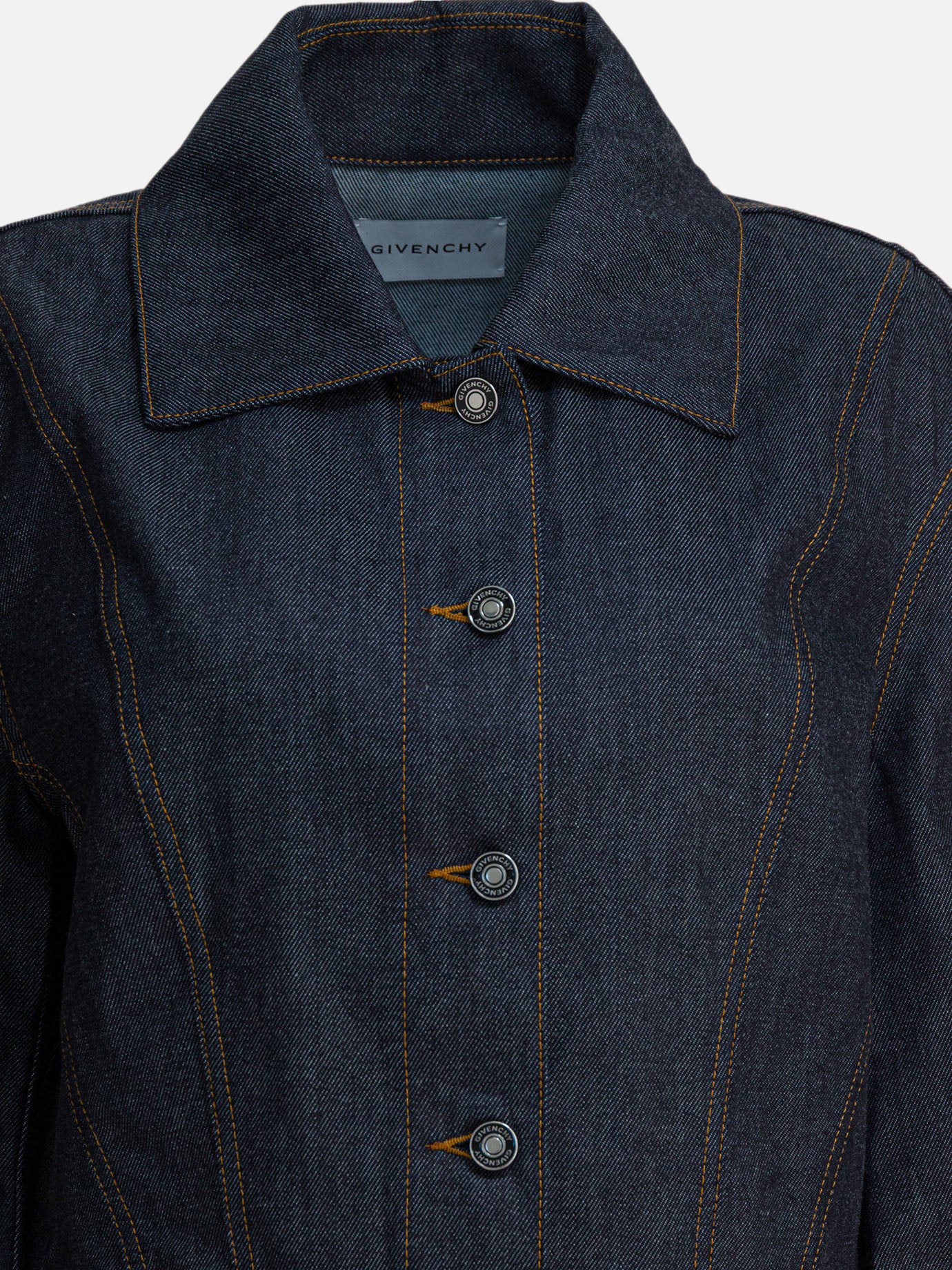 Giacche in denim Solid colour  Blu - Givenchy Donna | PDP | VIETTI Online Store | Zoom-Modal_3
