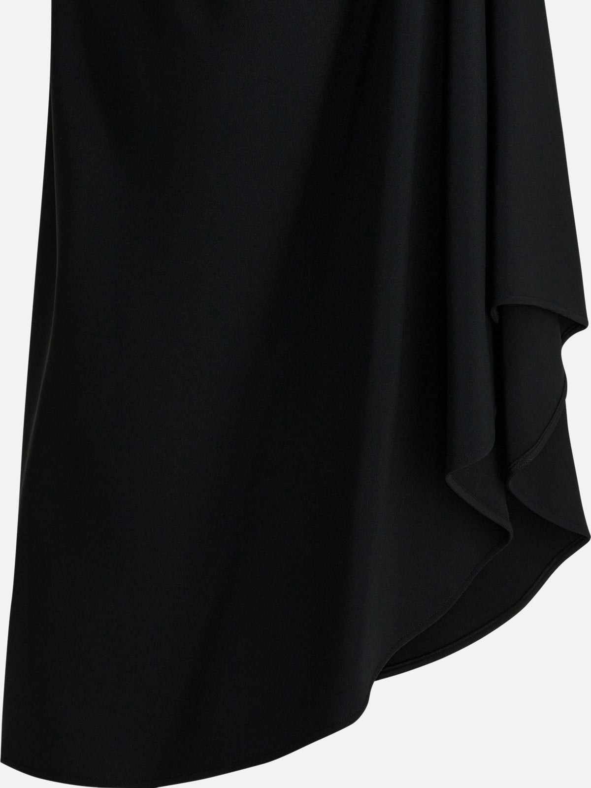 Givenchy Draped crepe cady midi skirt Black