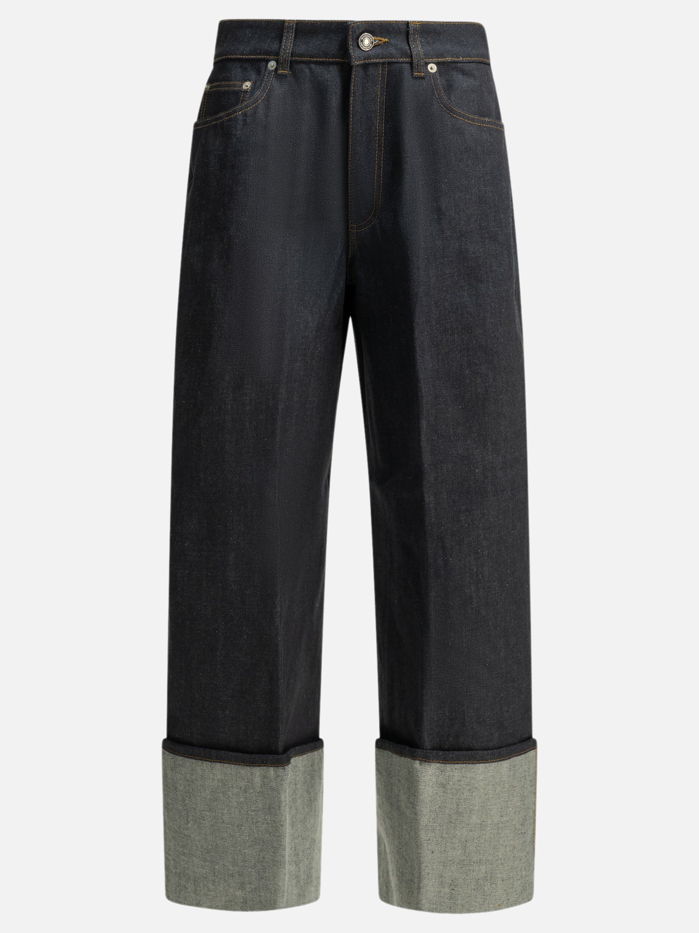 Wide-leg jeans Solid colour  Blue - Givenchy Women | PDP | VIETTI Online Store | thumbnail