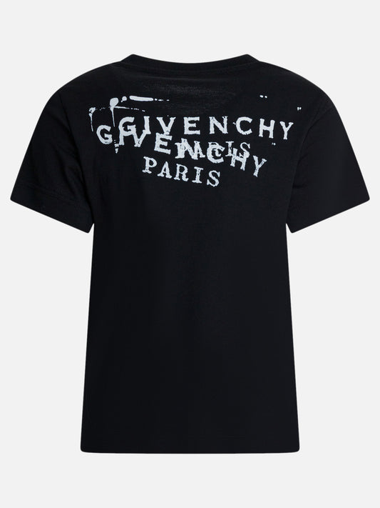T-shirt girocollo Logo  Nero - Givenchy Donna | PDP | VIETTI Online Store | 2
