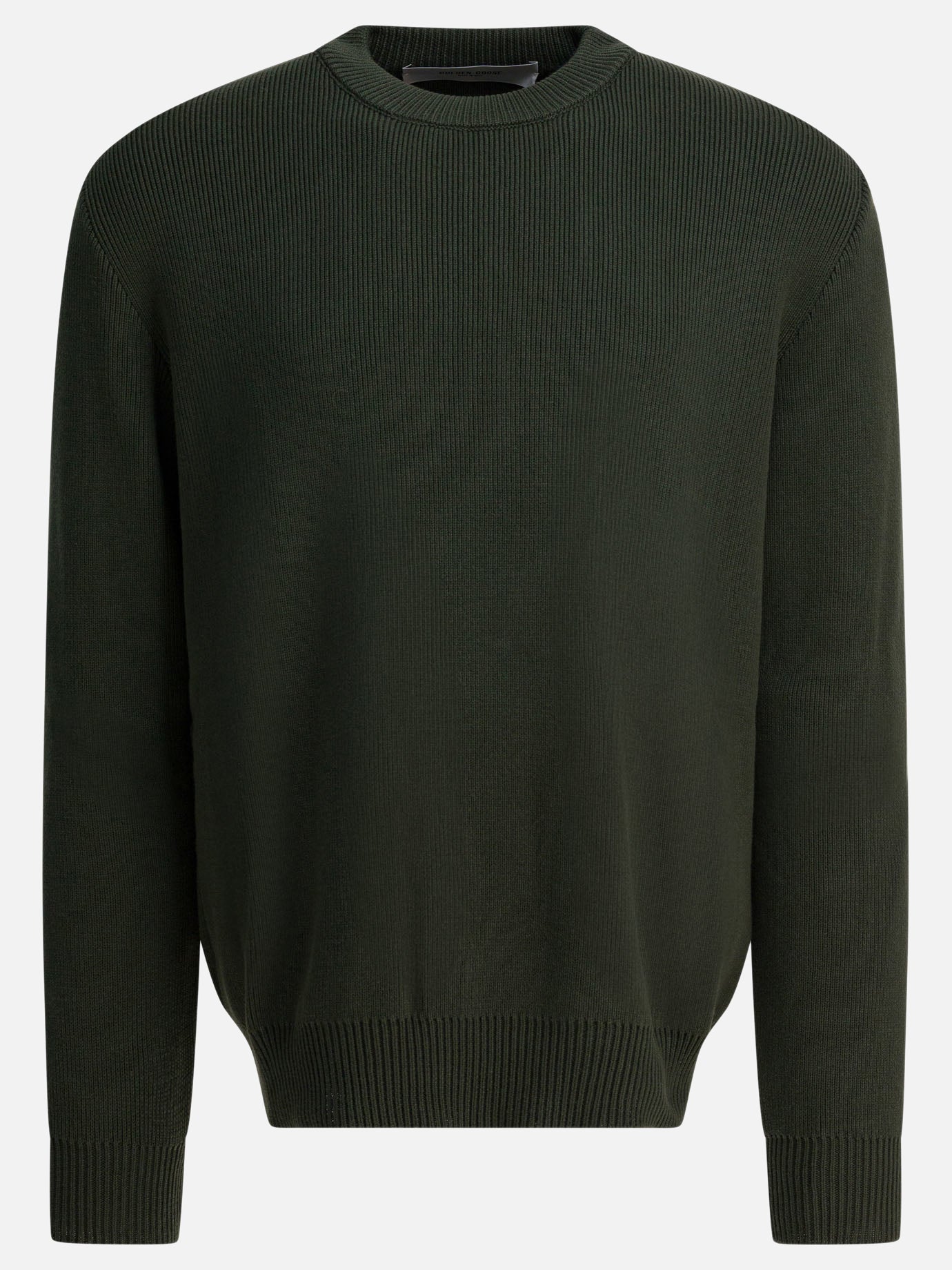 Crewneck sweaters Solid colour  Green - Golden Goose Men | PDP | VIETTI Online Store | thumbnail