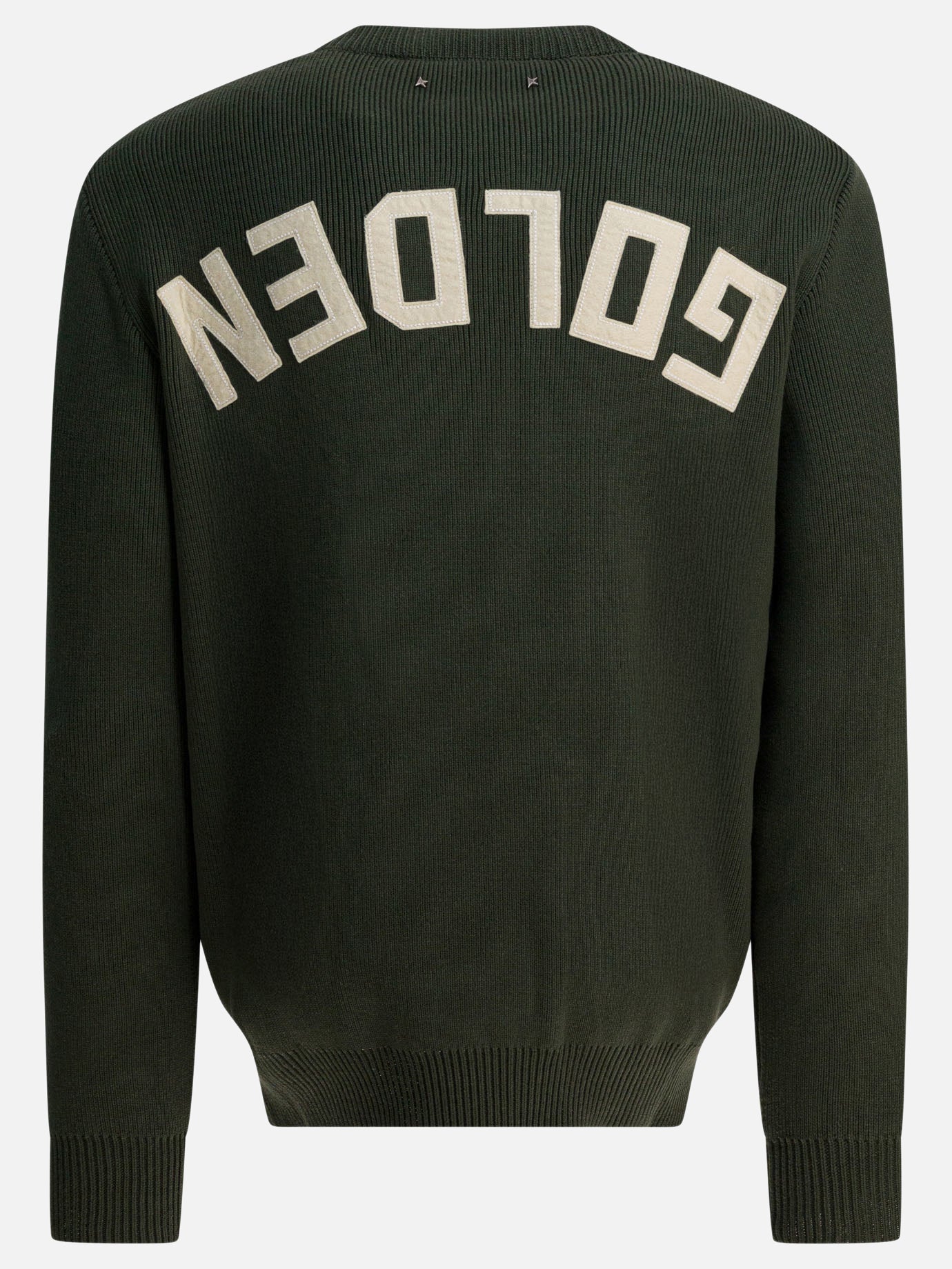 Crewneck sweaters Solid colour  Green - Golden Goose Men | PDP | VIETTI Online Store | thumbnail_4