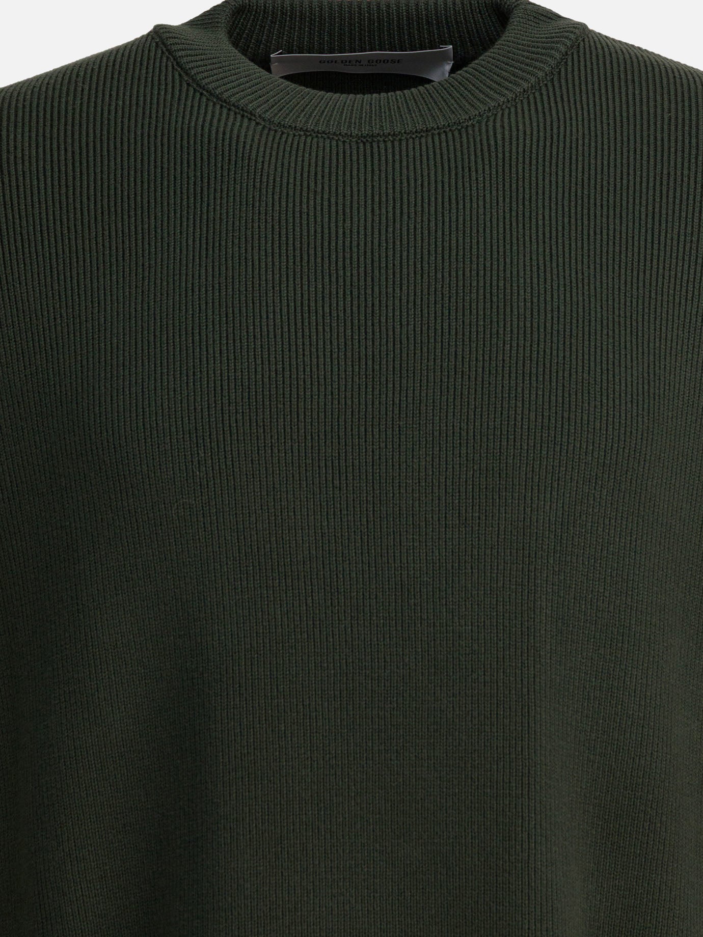 Crewneck sweaters Solid colour  Green - Golden Goose Men | PDP | VIETTI Online Store | thumbnail_5