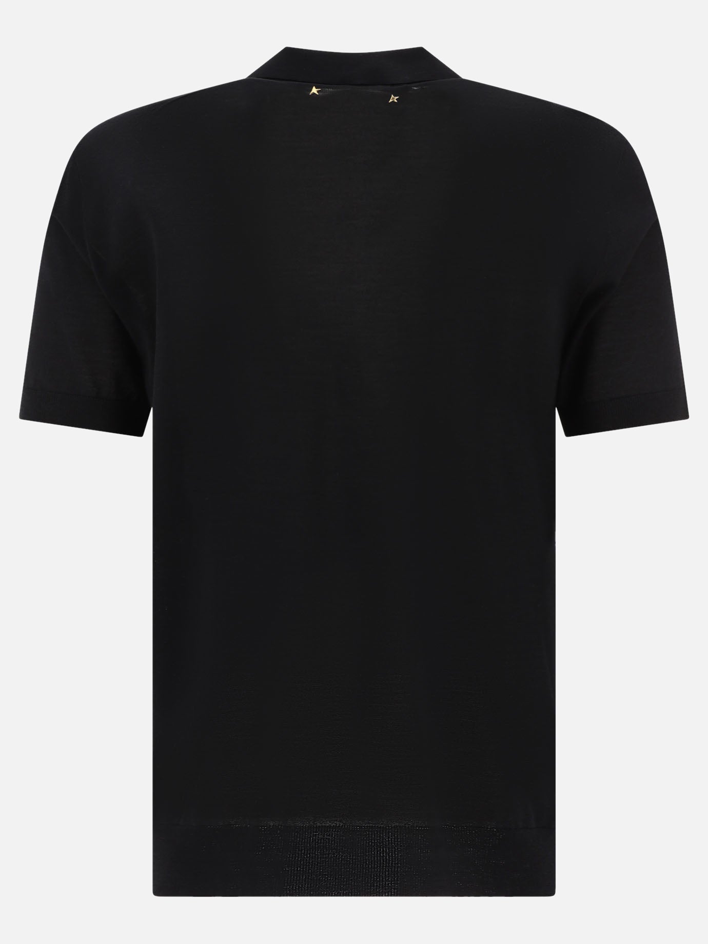 Polo con bottoni Solid colour  Nero - Golden Goose Uomo | PDP | VIETTI Online Store | Zoom-Modal_2
