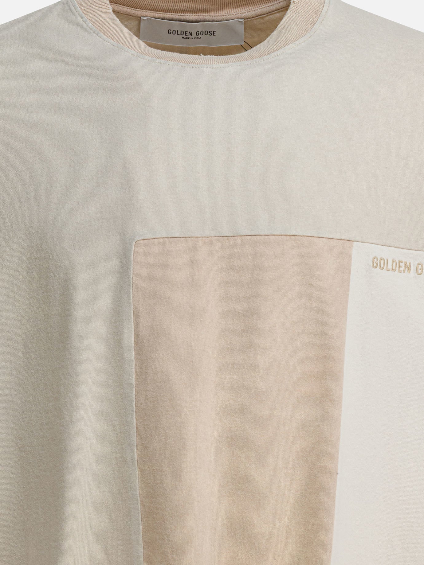 Crewneck t-shirts Patchwork  Beige - Golden Goose Men | PDP | VIETTI Online Store | Zoom-Modal_3
