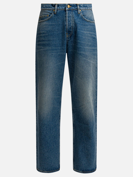 Wide-leg jeans Solid colour  Blue - Golden Goose Men | PDP | VIETTI Online Store 
