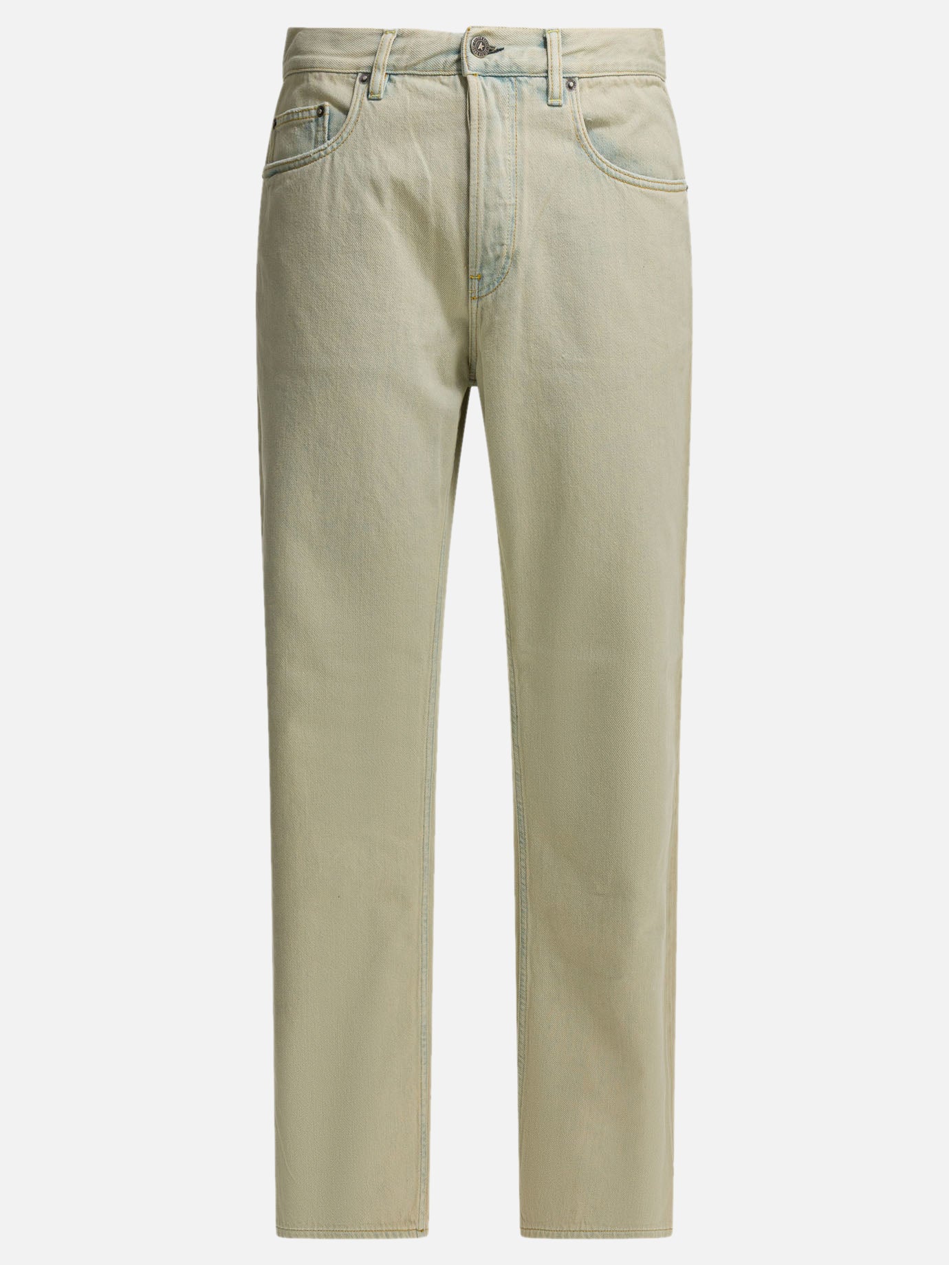 Jeans a gamba dritta Solid colour  Azzurro - Golden Goose Uomo | PDP | VIETTI Online Store | thumbnail