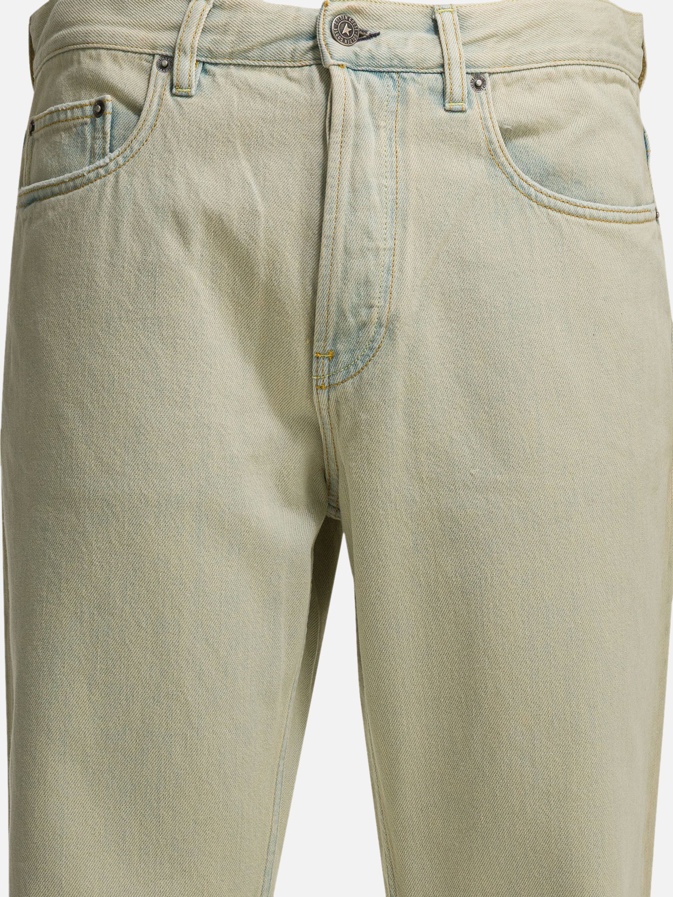 Jeans a gamba dritta Solid colour  Azzurro - Golden Goose Uomo | PDP | VIETTI Online Store | thumbnail_3