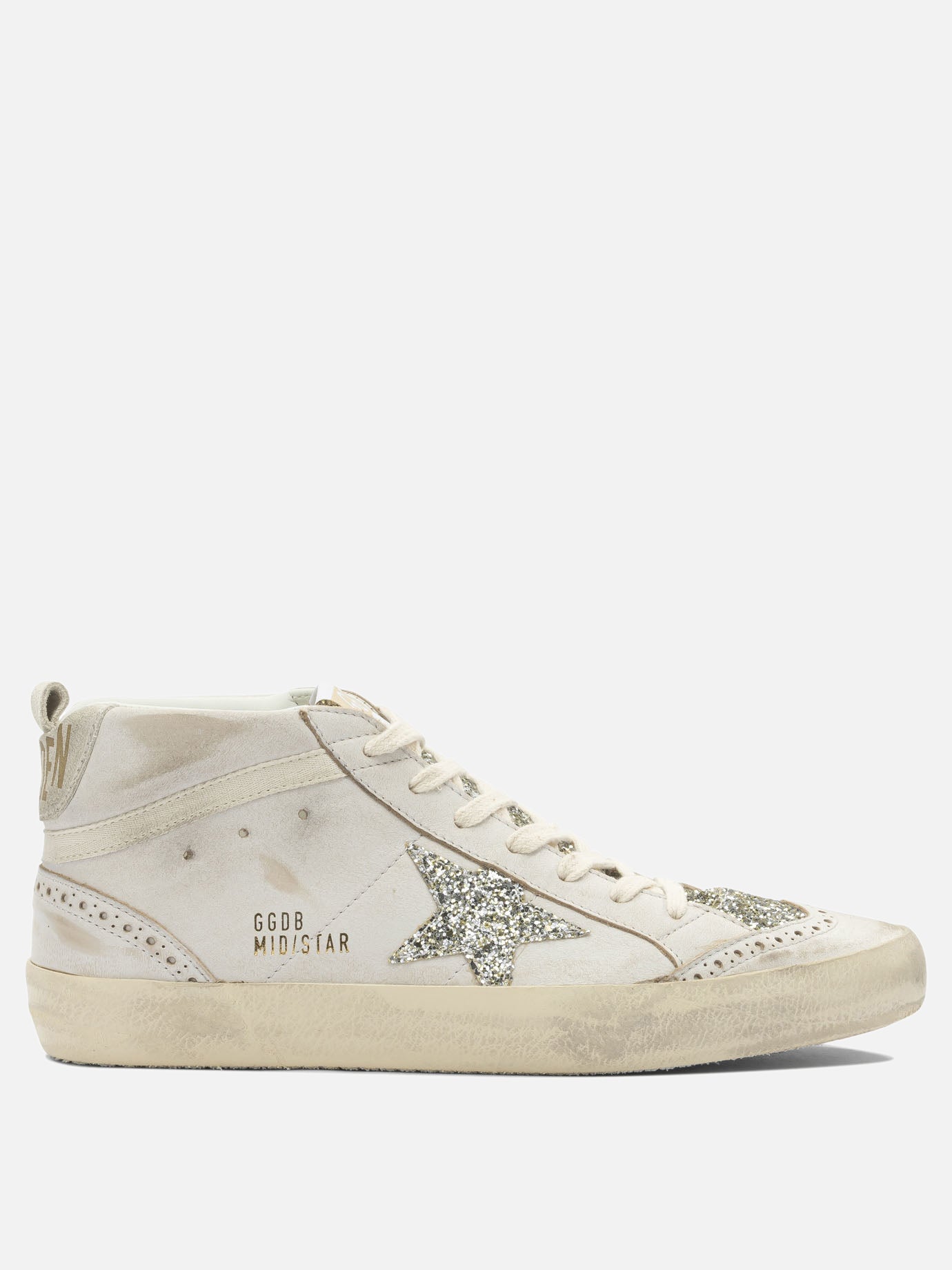High top sneakers 82% cow leather 12% polyethylene 6% cotton - 100% polyester  White - Golden Goose Women | PDP | VIETTI Online Store | Zoom-Modal
