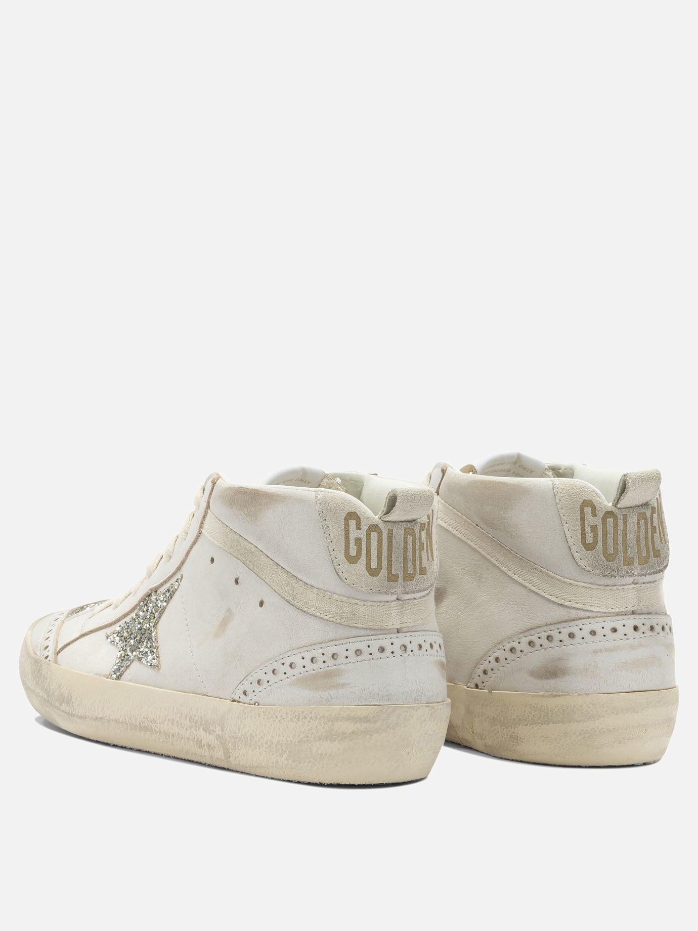 High top sneakers 82% cow leather 12% polyethylene 6% cotton - 100% polyester  White - Golden Goose Women | PDP | VIETTI Online Store | thumbnail_4