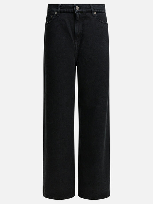 Wide-leg jeans Solid colour  Black - Golden Goose Women | PLP | VIETTI Online Store 
