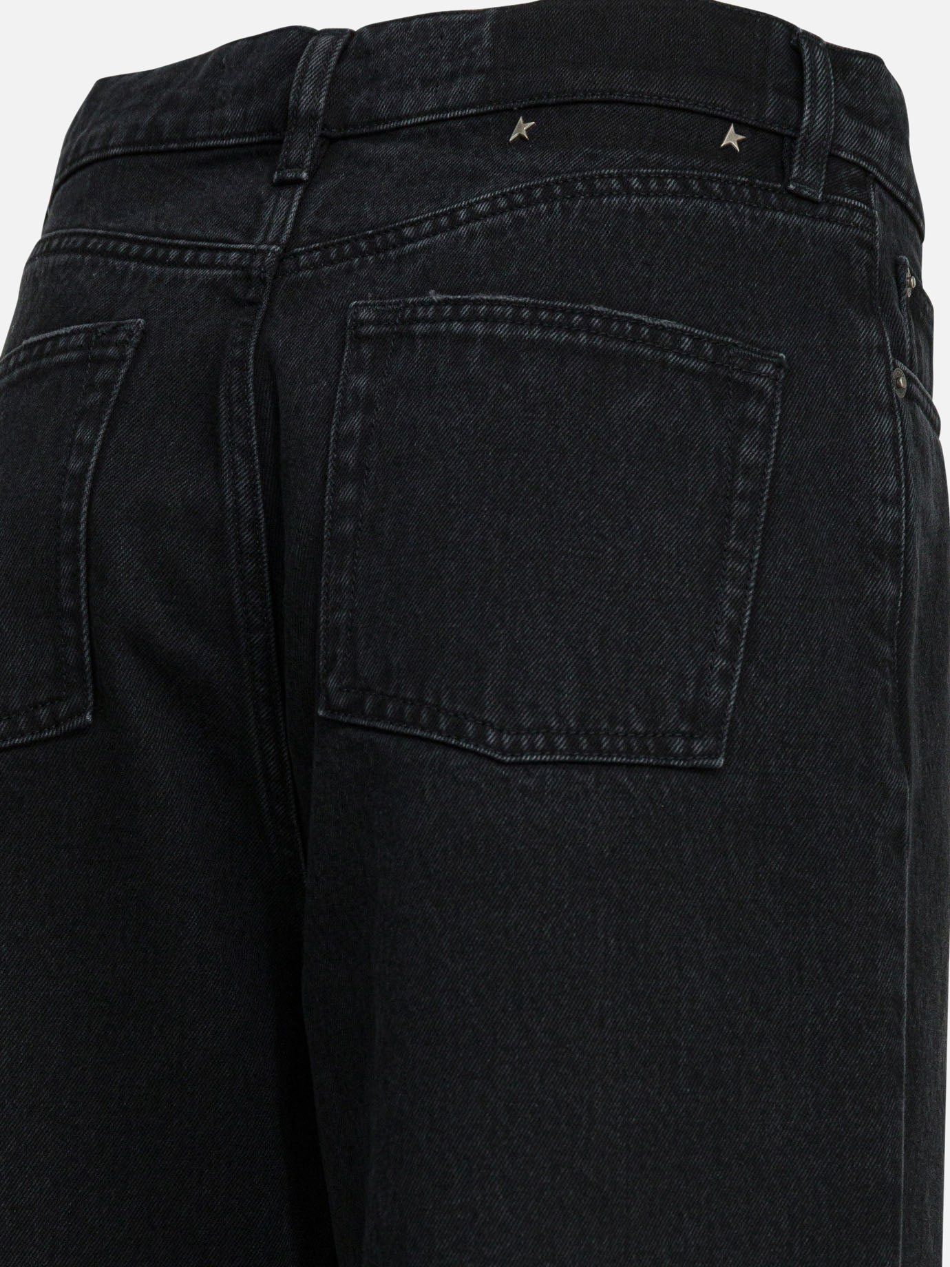 Jeans a gamba larga Solid colour  Nero - Golden Goose Donna | PDP | VIETTI Online Store | thumbnail_3