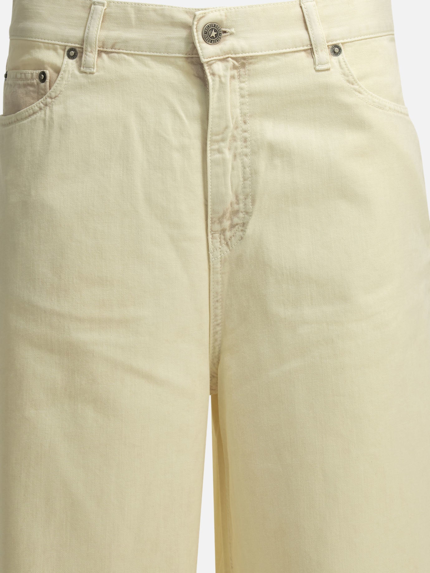 Wide-leg jeans Solid colour  White - Golden Goose Women | PDP | VIETTI Online Store | Zoom-Modal_3
